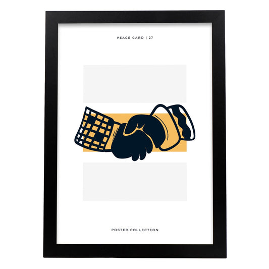 Peace hand shake-Artwork-Nacnic-A3-Sin marco-Nacnic Estudio SL