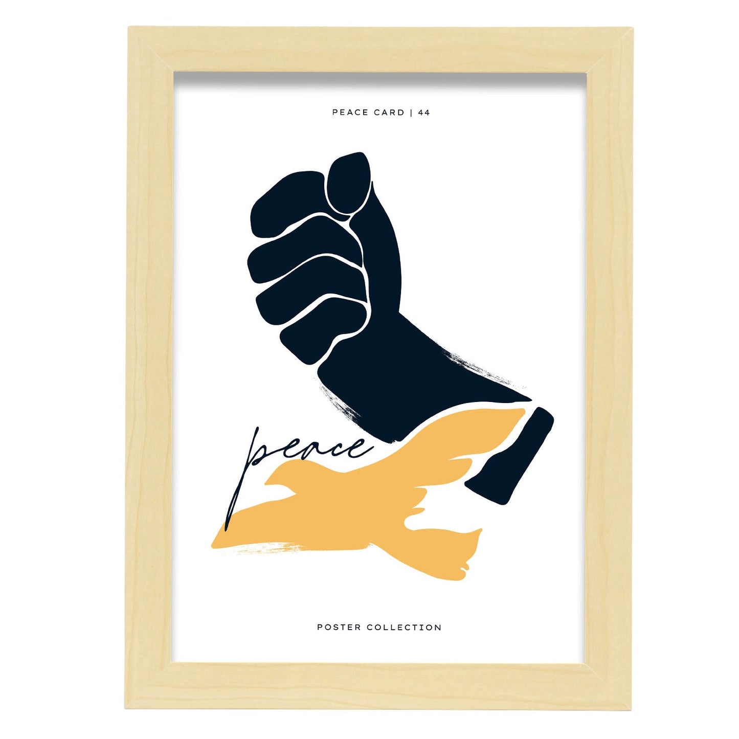 Peace march-Artwork-Nacnic-A4-Marco Madera clara-Nacnic Estudio SL