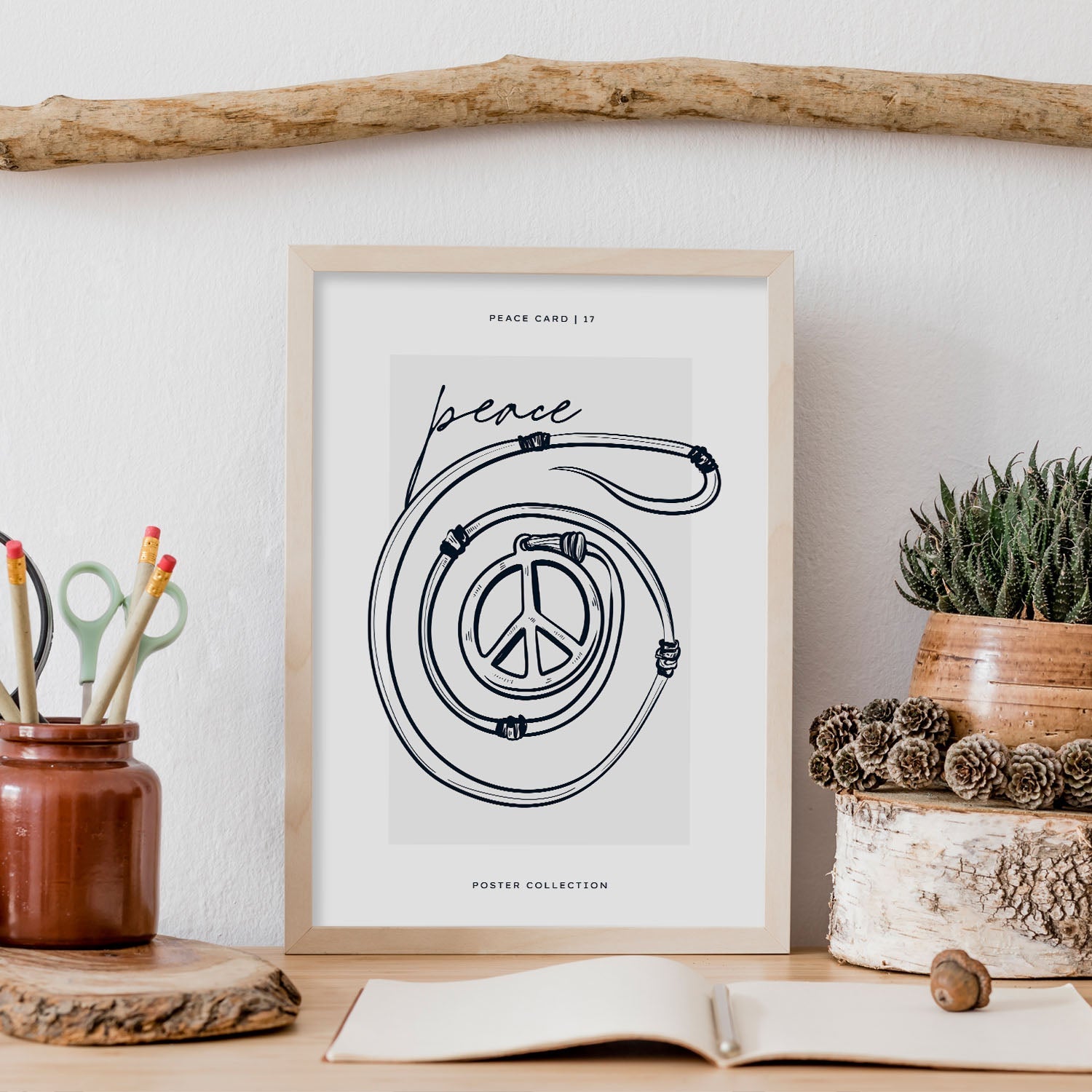 Peace necklace-Artwork-Nacnic-Nacnic Estudio SL