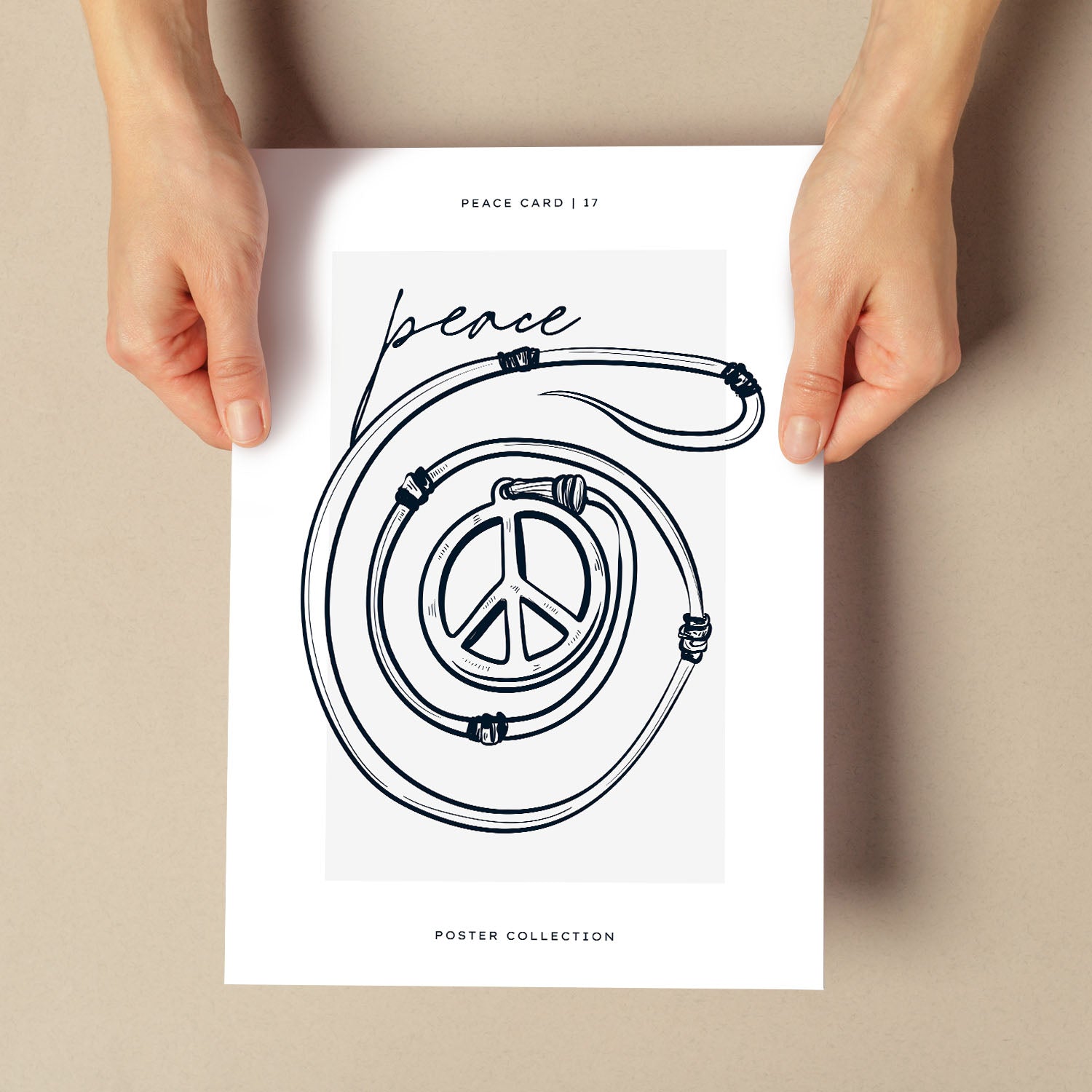 Peace necklace-Artwork-Nacnic-Nacnic Estudio SL