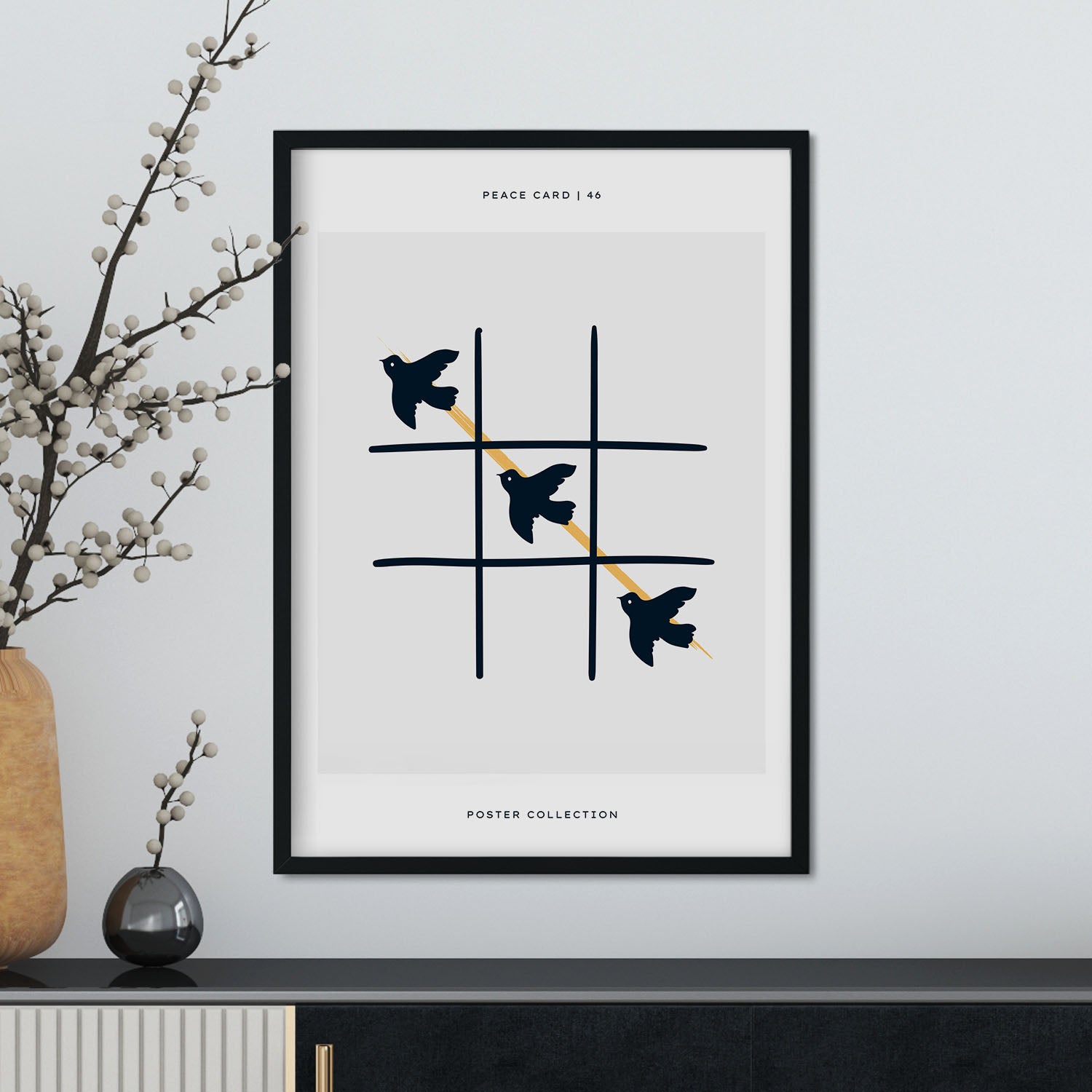 Peace tac toe-Artwork-Nacnic-Nacnic Estudio SL