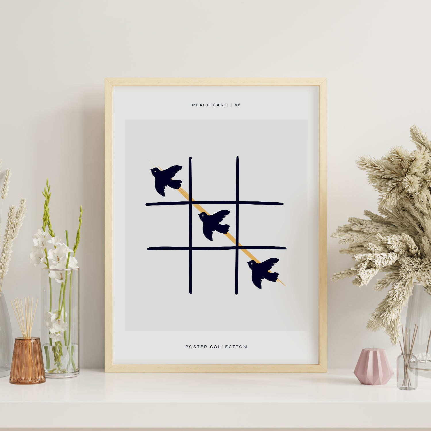 Peace tac toe-Artwork-Nacnic-Nacnic Estudio SL