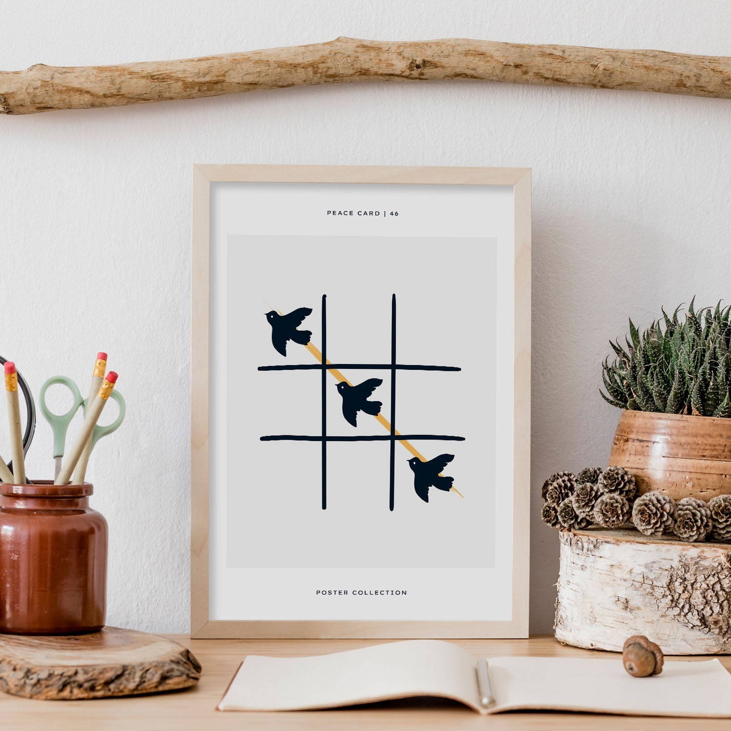 Peace tac toe-Artwork-Nacnic-Nacnic Estudio SL