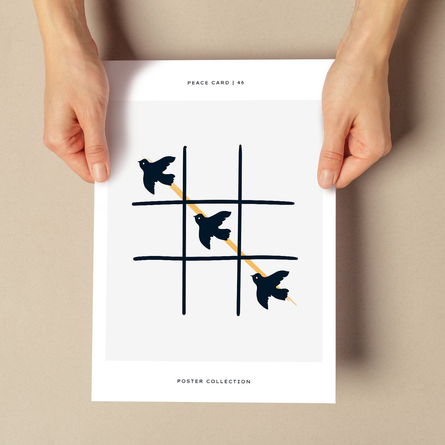 Peace tac toe-Artwork-Nacnic-Nacnic Estudio SL