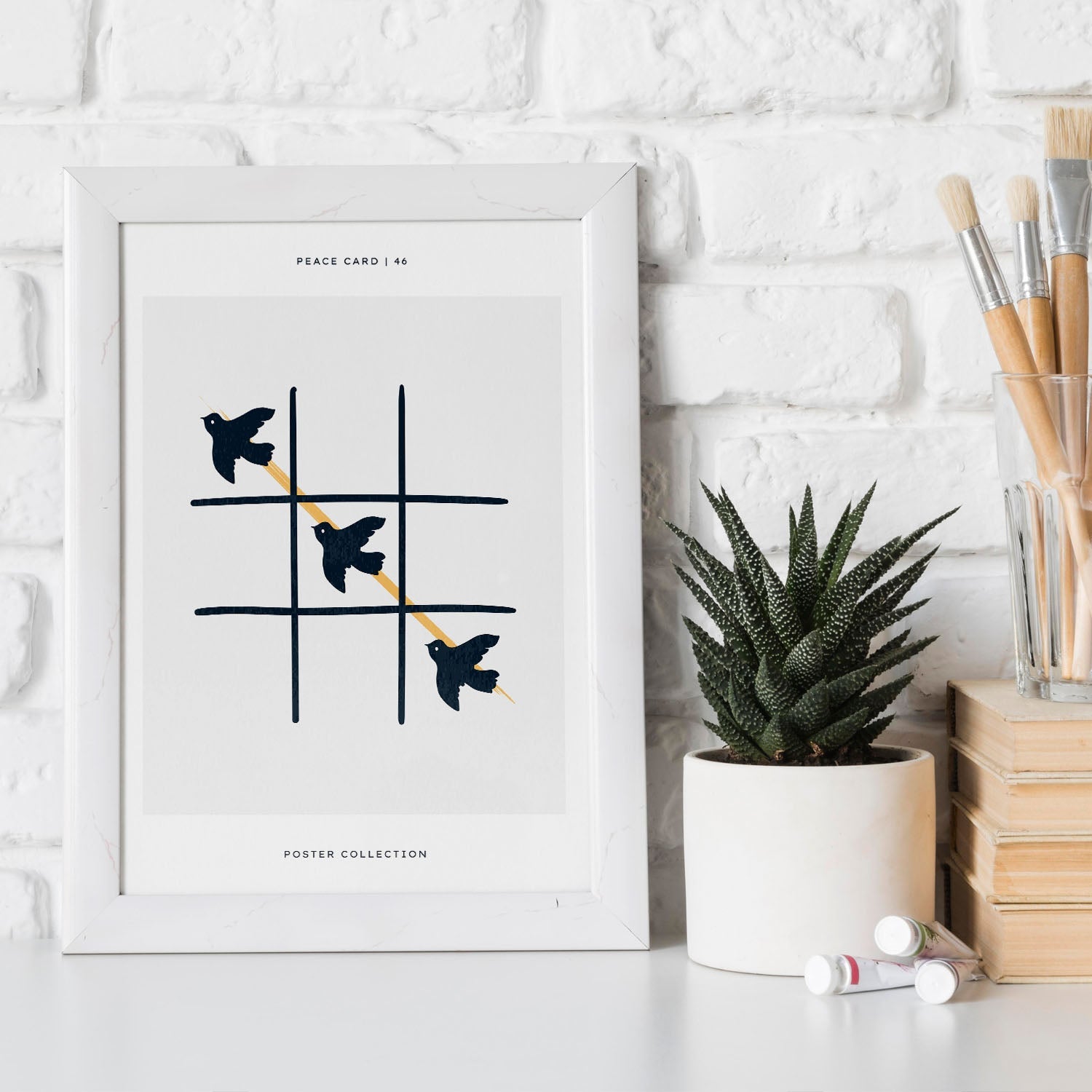 Peace tac toe-Artwork-Nacnic-Nacnic Estudio SL