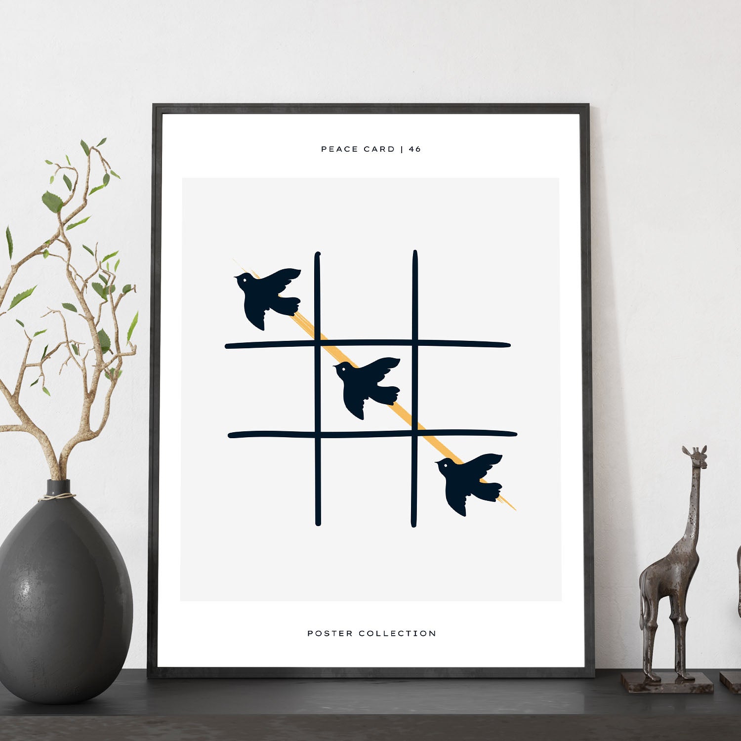 Peace tac toe-Artwork-Nacnic-Nacnic Estudio SL