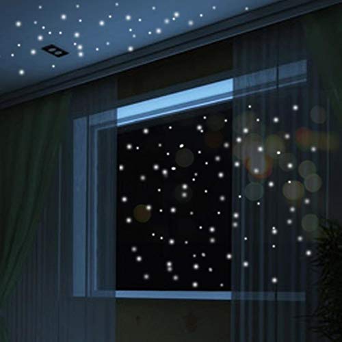 Pegatinas de pared BRILLAN EN LA OSCURIDAD circulos. Vinilo decorativo 407 piezas. Pegatinas circulares FLUORESCENTES. Circulos luminosos Decoración Habitación, niño, niña, infantil y bebe.-Nacnic-Nacnic Estudio SL