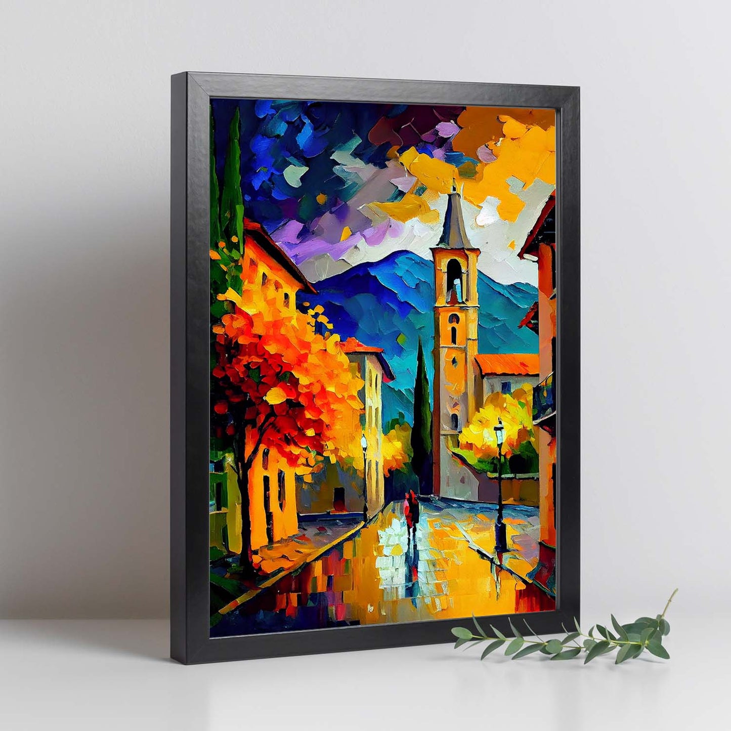 Pincel de pintura al óleo nacnic huesca golpes coloridos happy c. Estampados de arte de pared estético para el diseño de dormitorio o sala de estar.-Artwork-Nacnic-Nacnic Estudio SL
