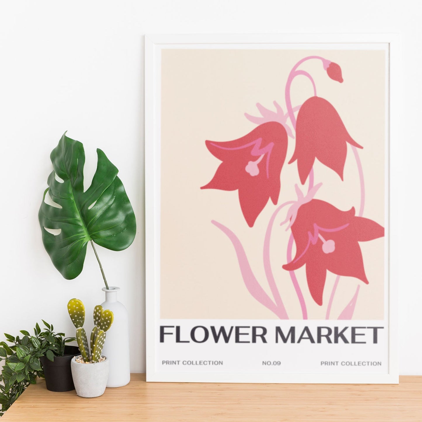 Pink bell flowers-Artwork-Nacnic-Nacnic Estudio SL