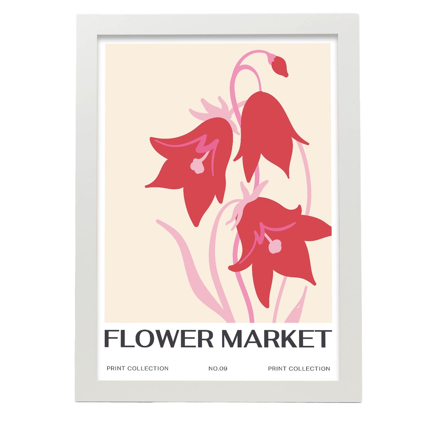 Pink bell flowers-Artwork-Nacnic-A3-Marco Blanco-Nacnic Estudio SL