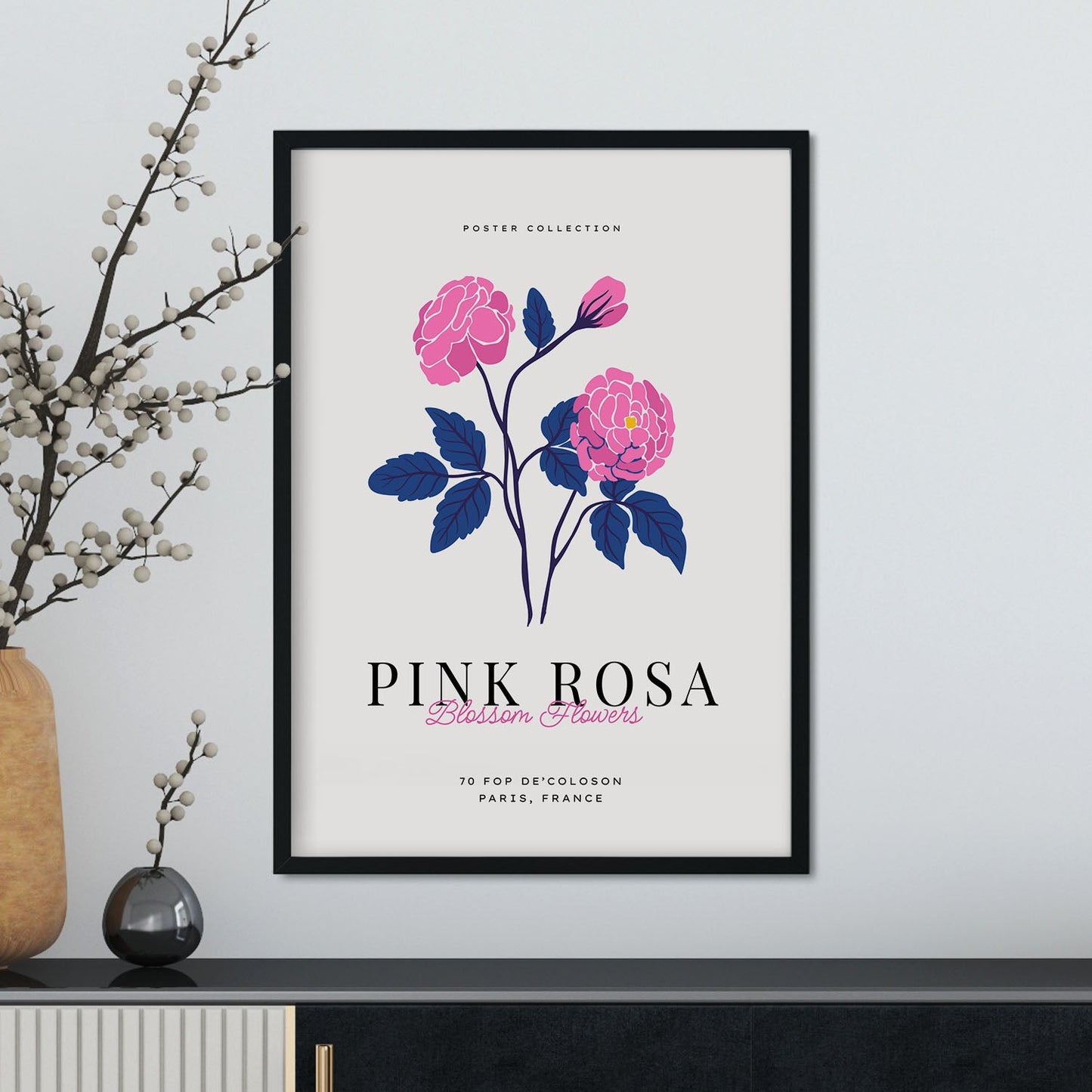 Pink Rose-Artwork-Nacnic-Nacnic Estudio SL