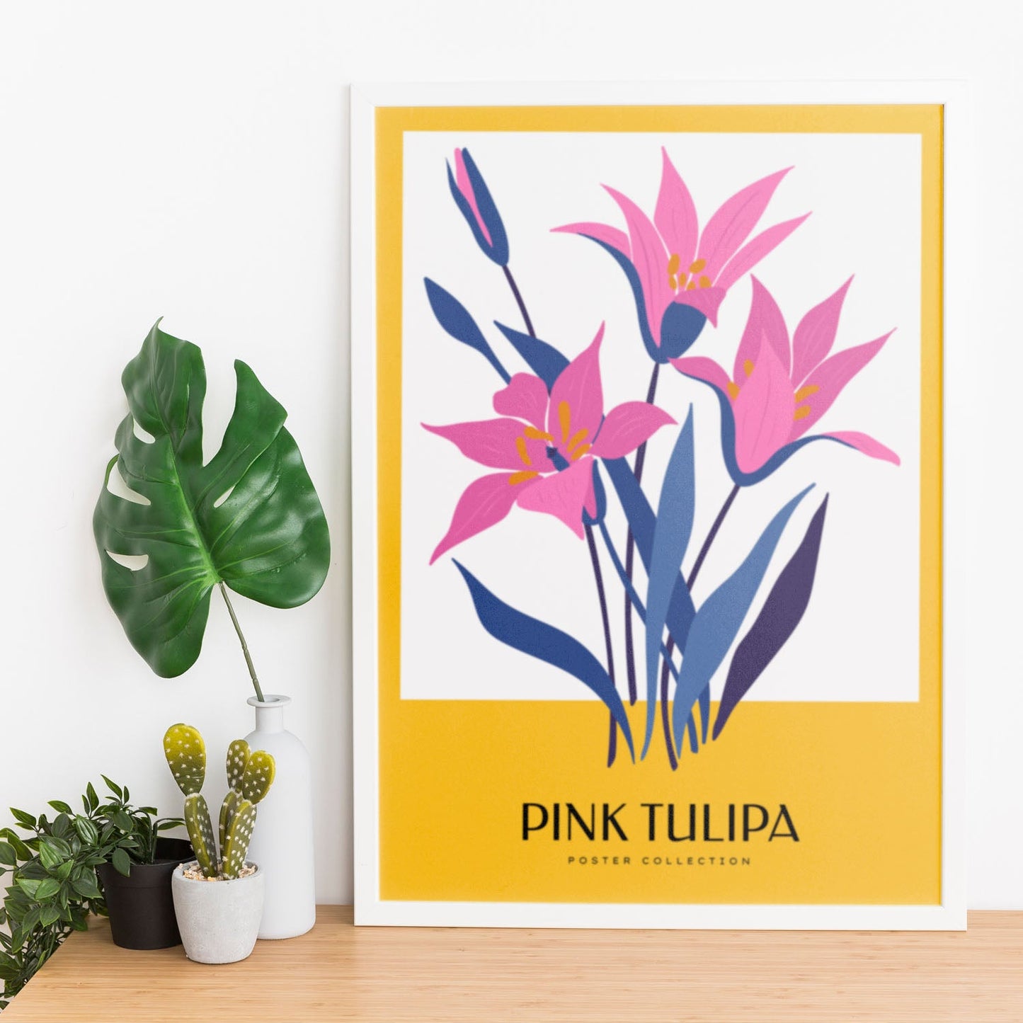 Pink Tulip-Artwork-Nacnic-Nacnic Estudio SL