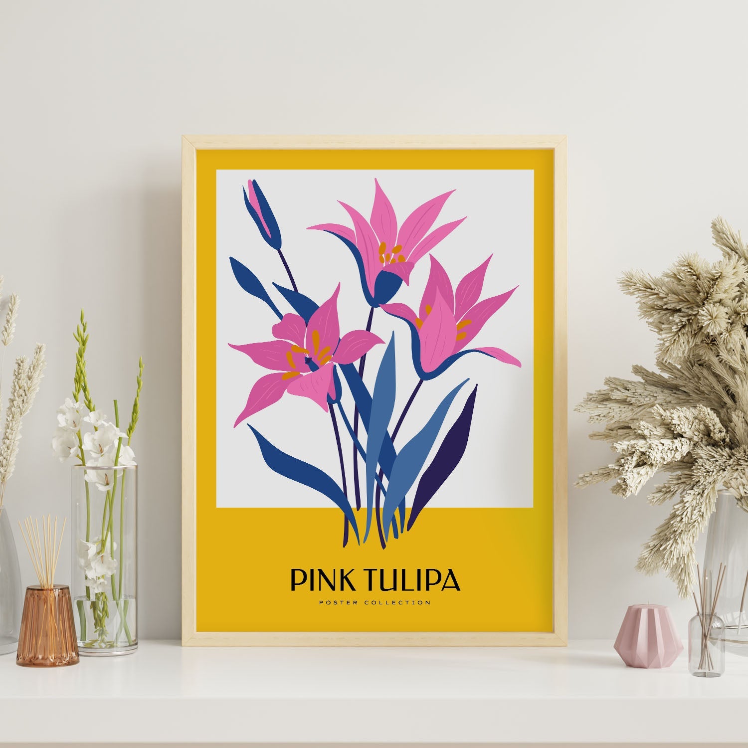 Pink Tulip-Artwork-Nacnic-Nacnic Estudio SL