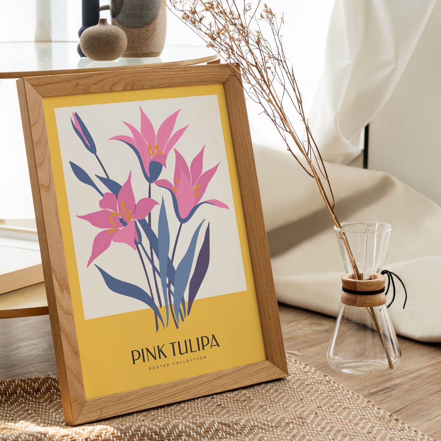 Pink Tulip-Artwork-Nacnic-Nacnic Estudio SL