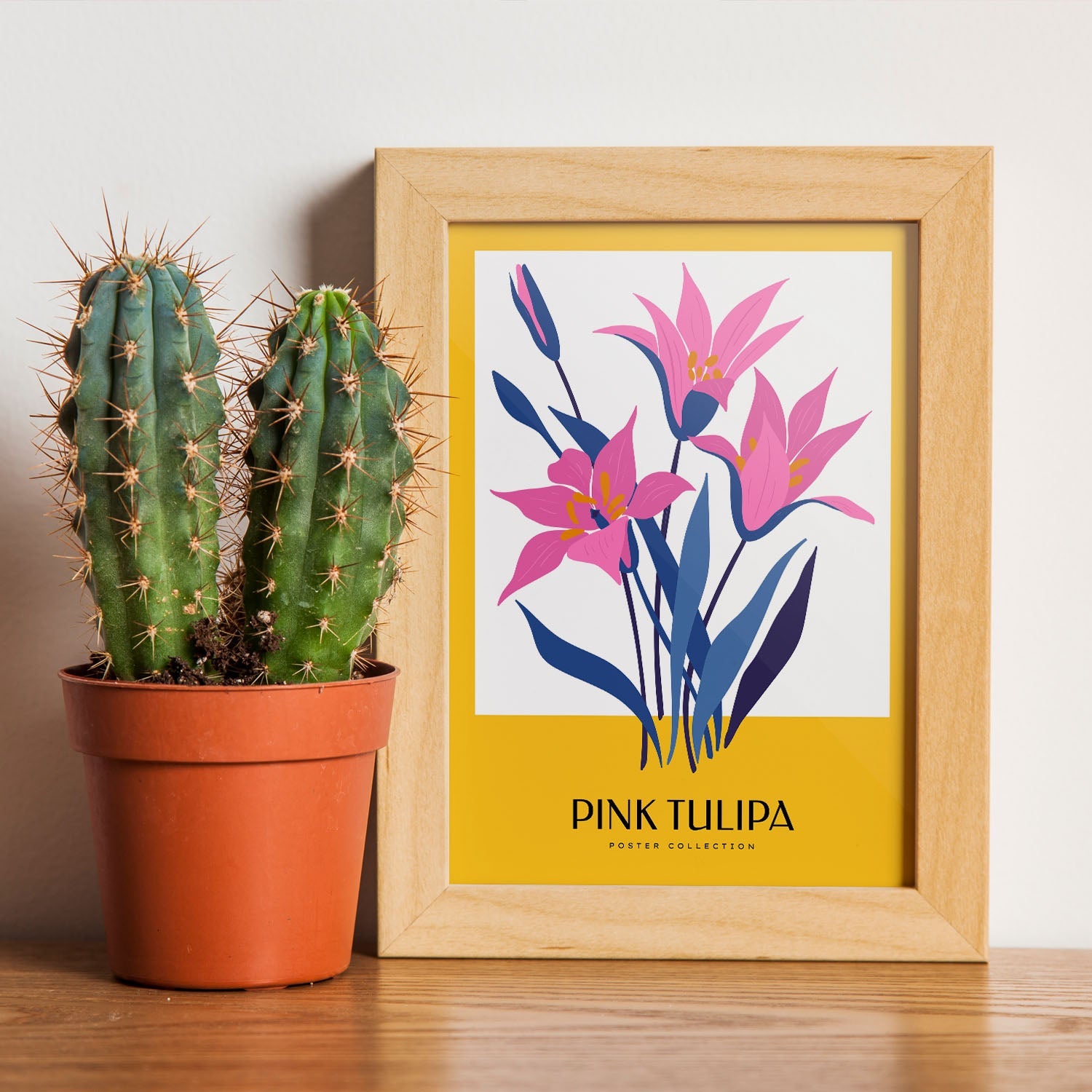 Pink Tulip-Artwork-Nacnic-Nacnic Estudio SL