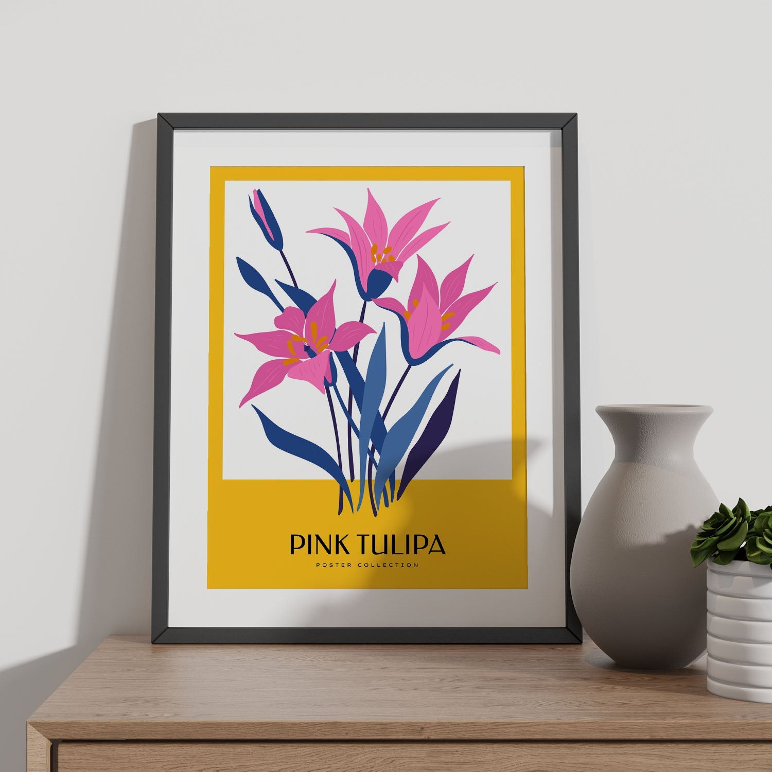 Pink Tulip-Artwork-Nacnic-Nacnic Estudio SL