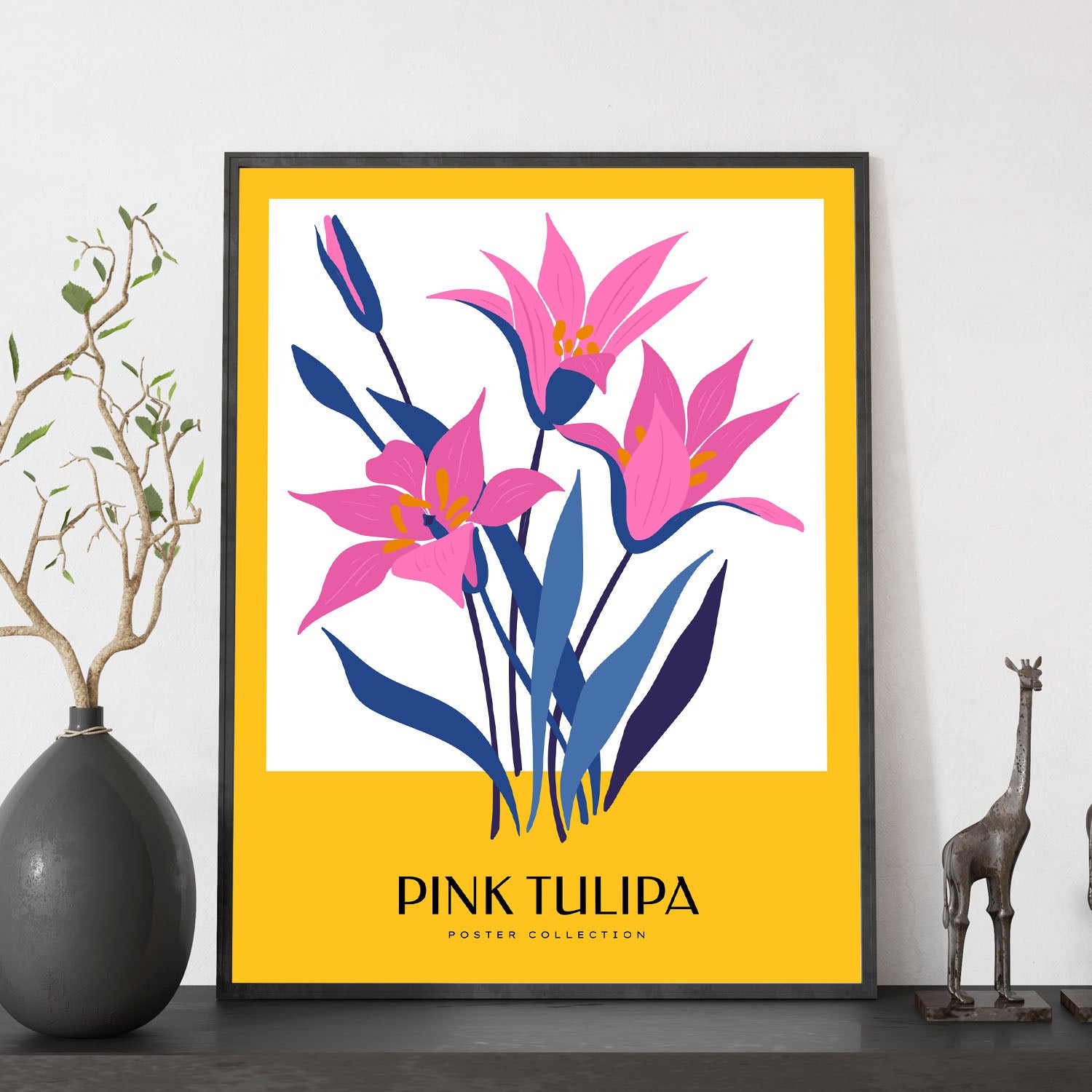 Pink Tulip-Artwork-Nacnic-Nacnic Estudio SL