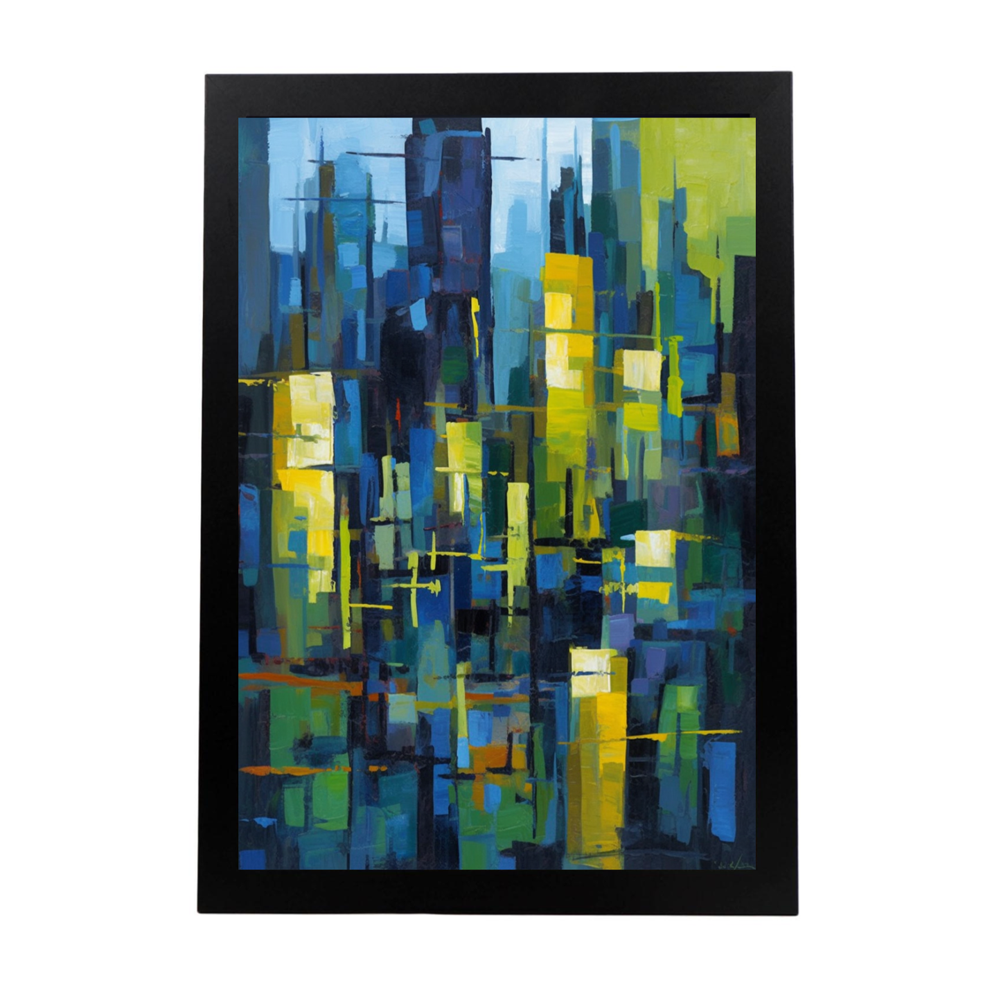 Póster de Pintura Abstracta Inspirada en la C