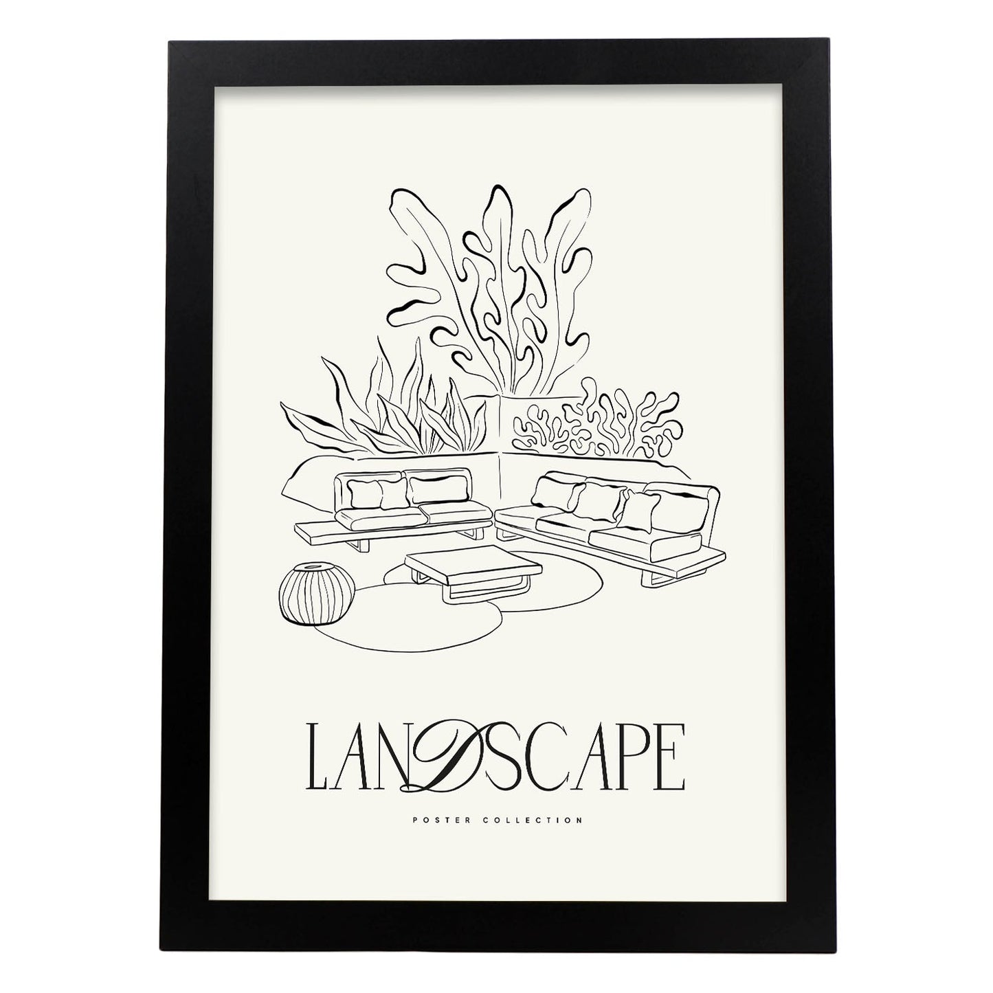 Plant Living room-Artwork-Nacnic-A3-Sin marco-Nacnic Estudio SL
