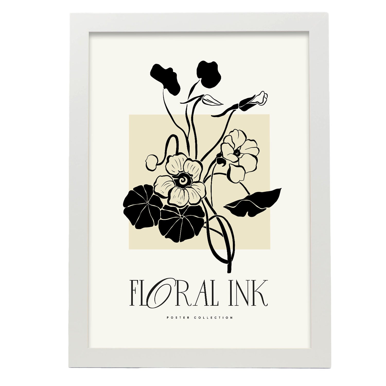 Poppy Flower-Artwork-Nacnic-A3-Marco Blanco-Nacnic Estudio SL