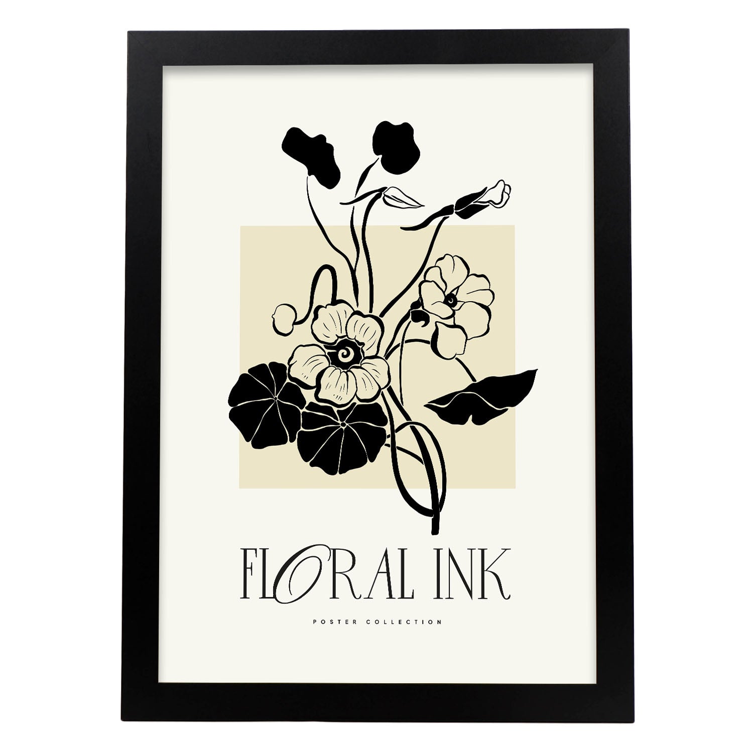 Poppy Flower-Artwork-Nacnic-A3-Sin marco-Nacnic Estudio SL