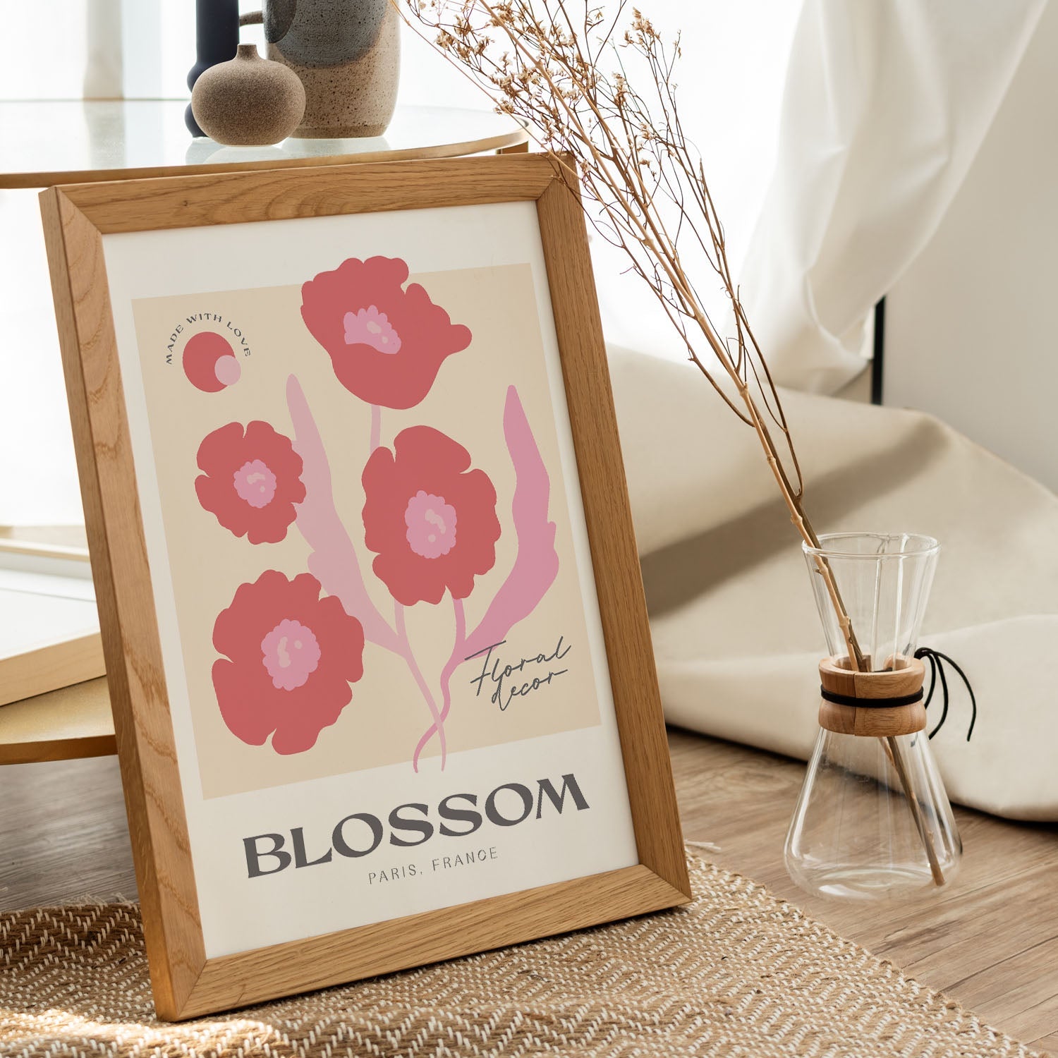 Poppy Flower Floral-Artwork-Nacnic-Nacnic Estudio SL