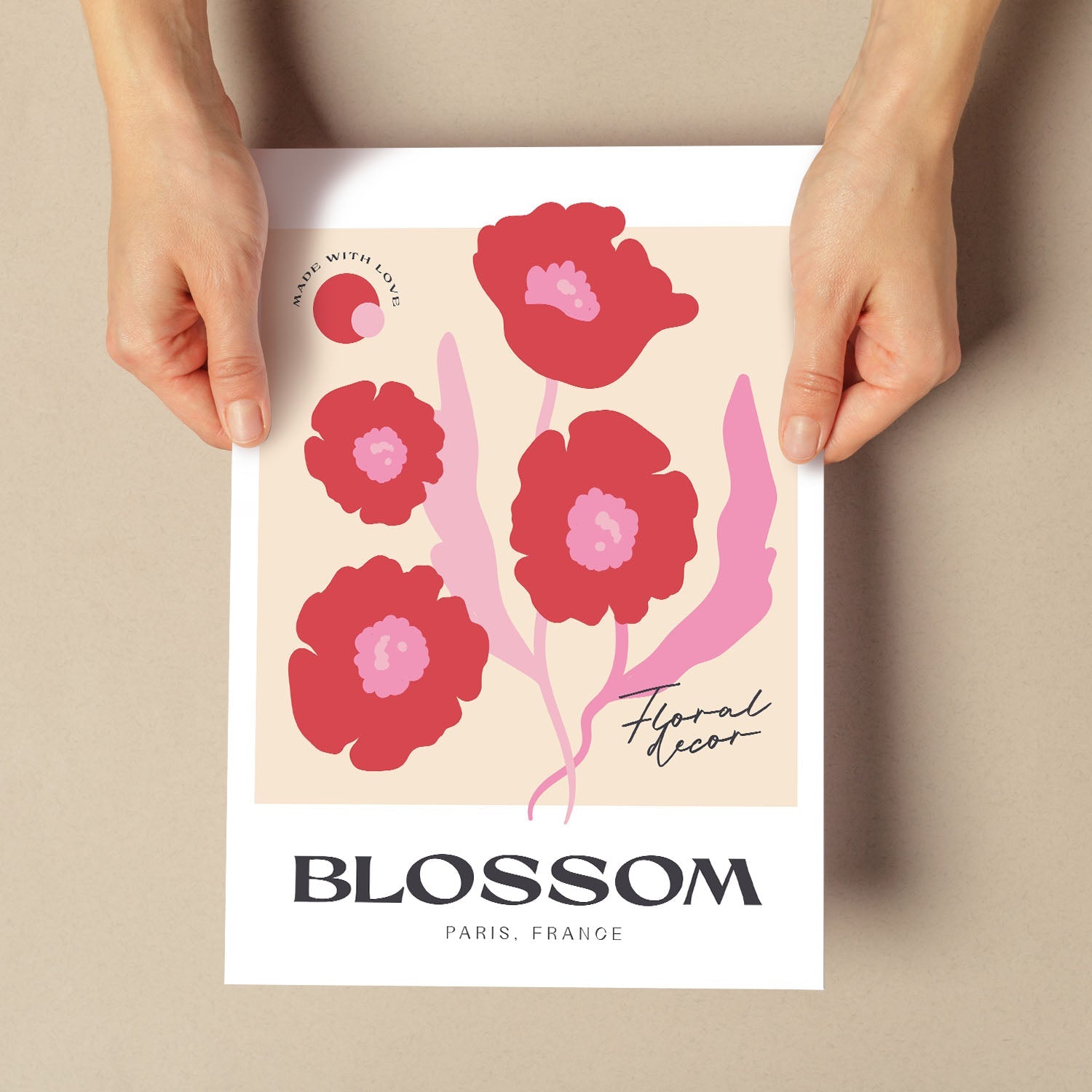 Poppy Flower Floral-Artwork-Nacnic-Nacnic Estudio SL