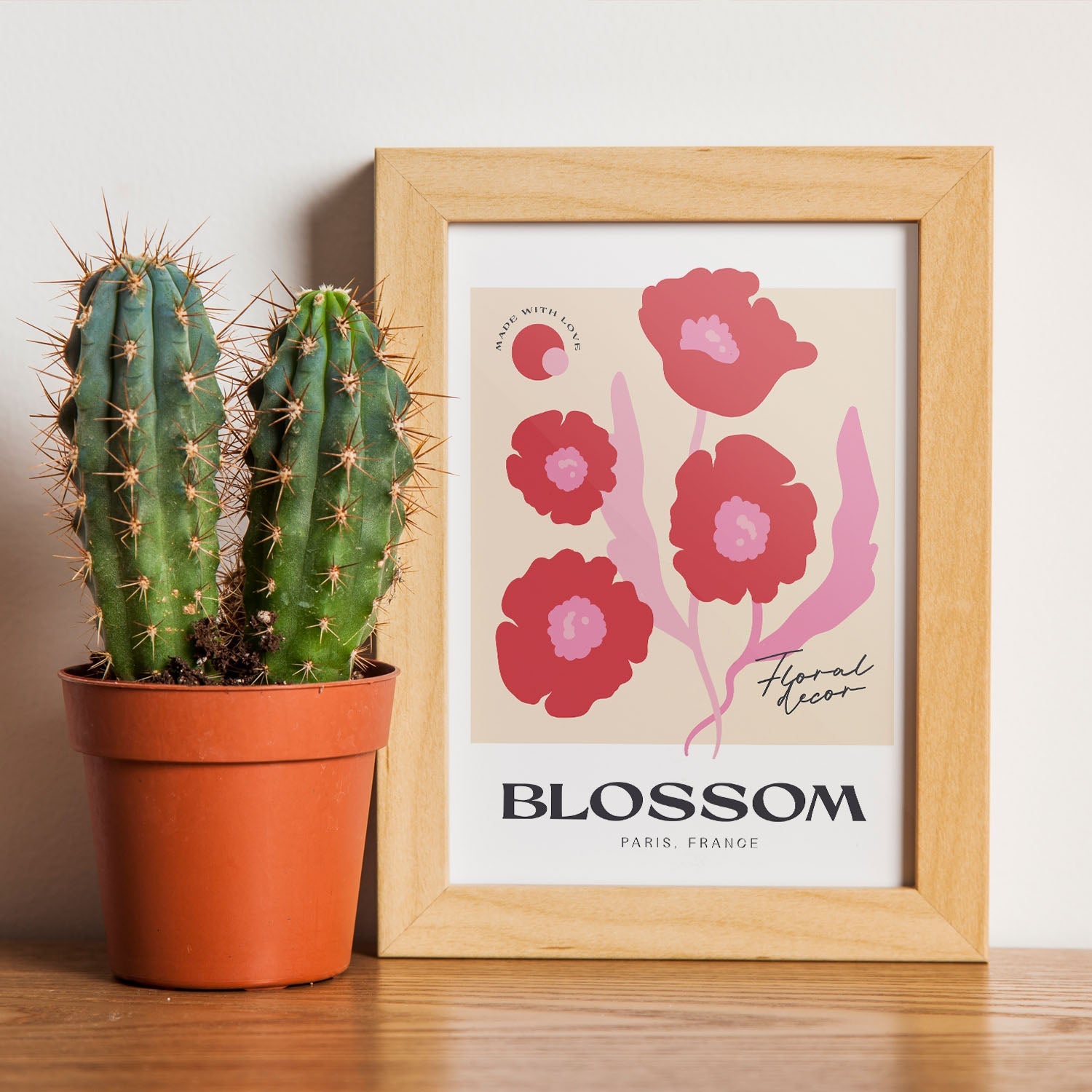 Poppy Flower Floral-Artwork-Nacnic-Nacnic Estudio SL