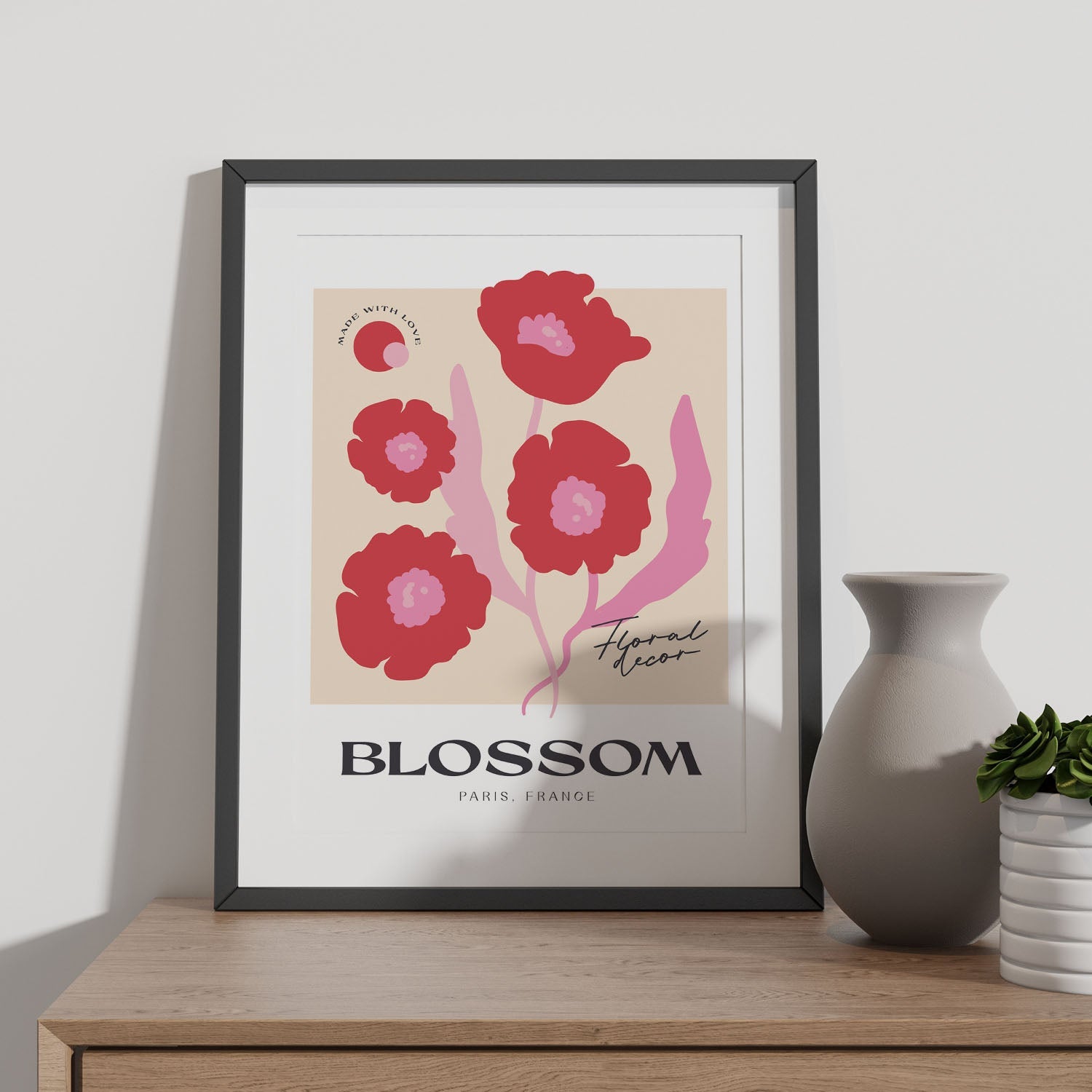 Poppy Flower Floral-Artwork-Nacnic-Nacnic Estudio SL