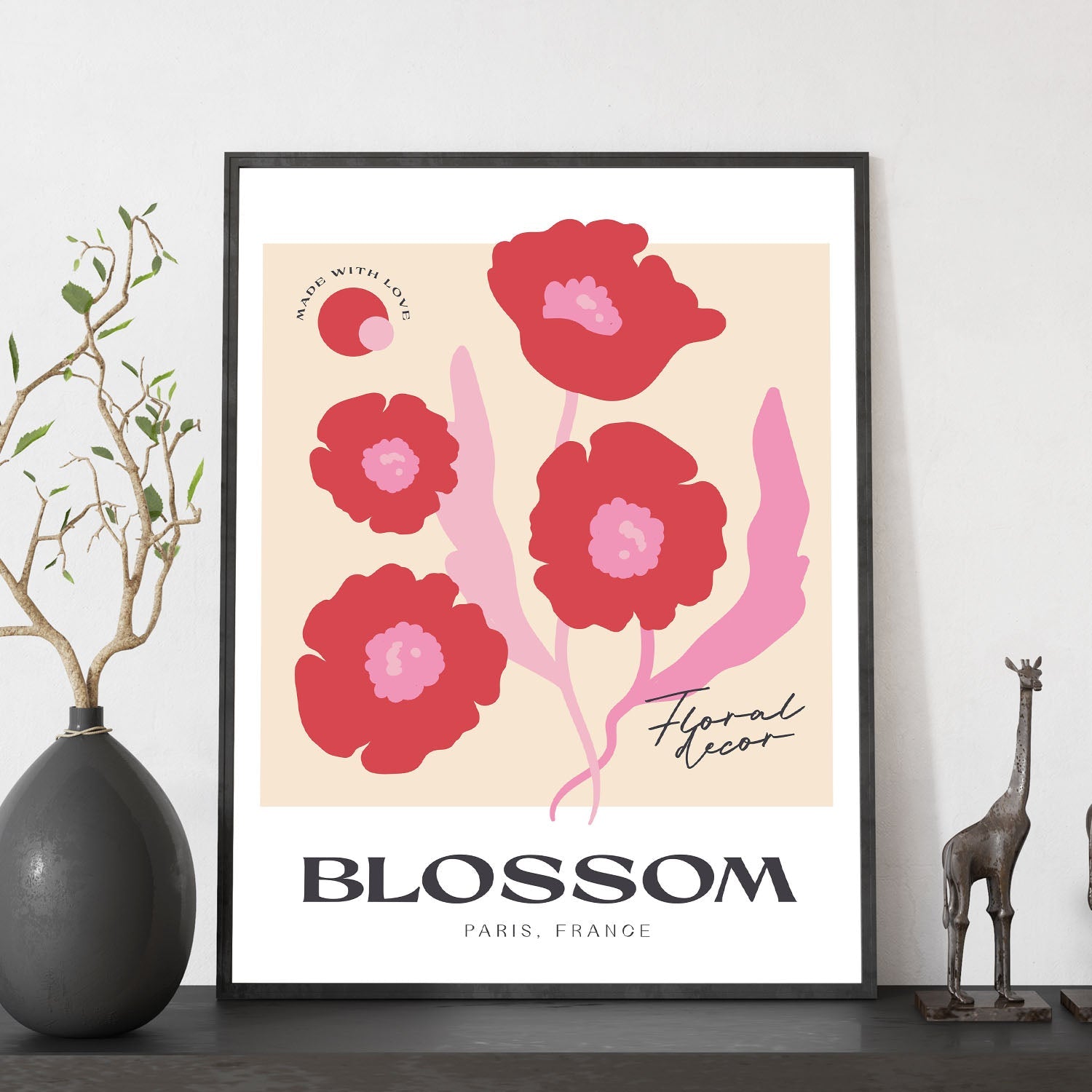 Poppy Flower Floral-Artwork-Nacnic-Nacnic Estudio SL