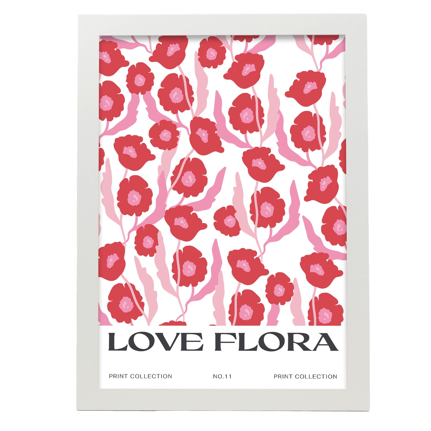 Poppy Pattern-Artwork-Nacnic-A3-Marco Blanco-Nacnic Estudio SL