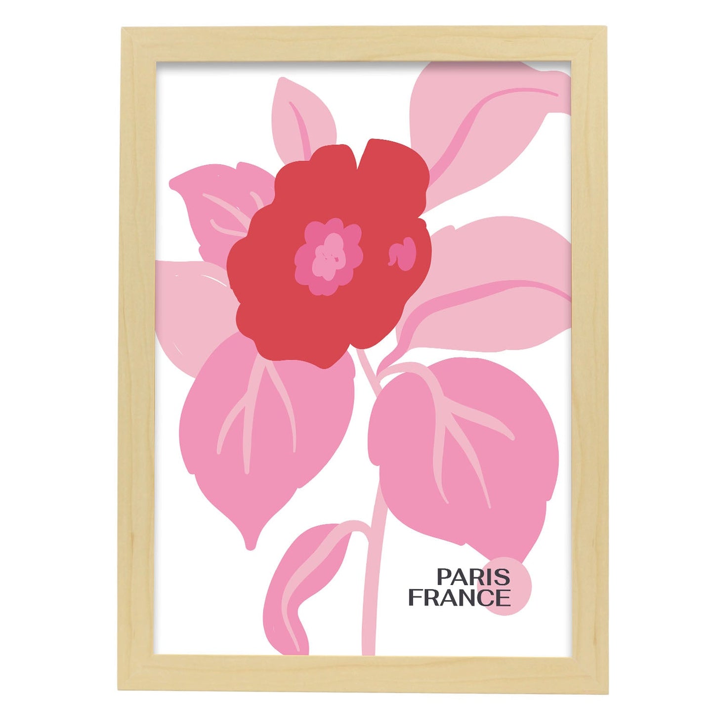 Poppy Strand-Artwork-Nacnic-A3-Marco Madera clara-Nacnic Estudio SL