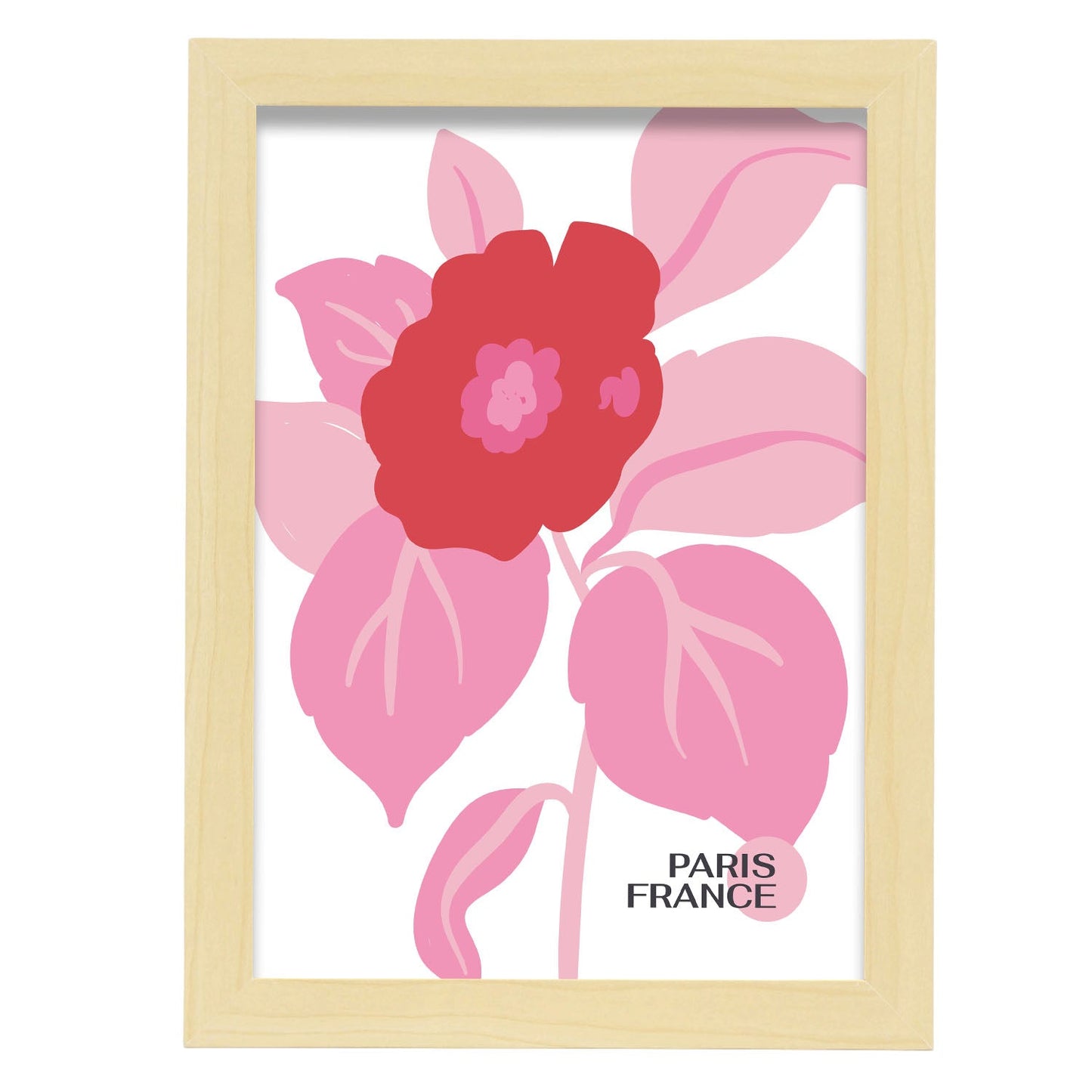 Poppy Strand-Artwork-Nacnic-A4-Marco Madera clara-Nacnic Estudio SL