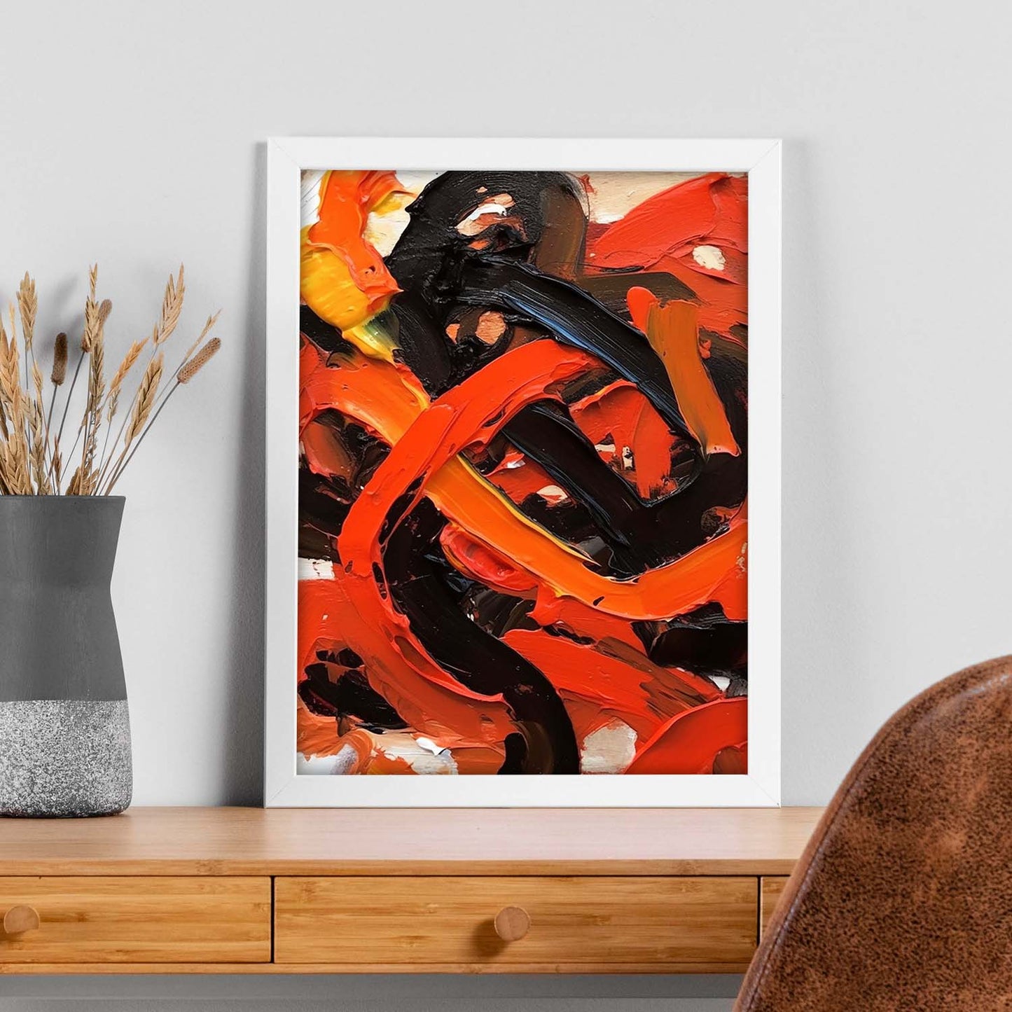 Póster Abstracto Vibrante Letra B