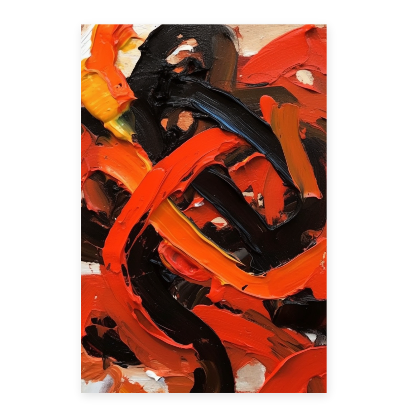 Póster Abstracto Vibrante Letra B