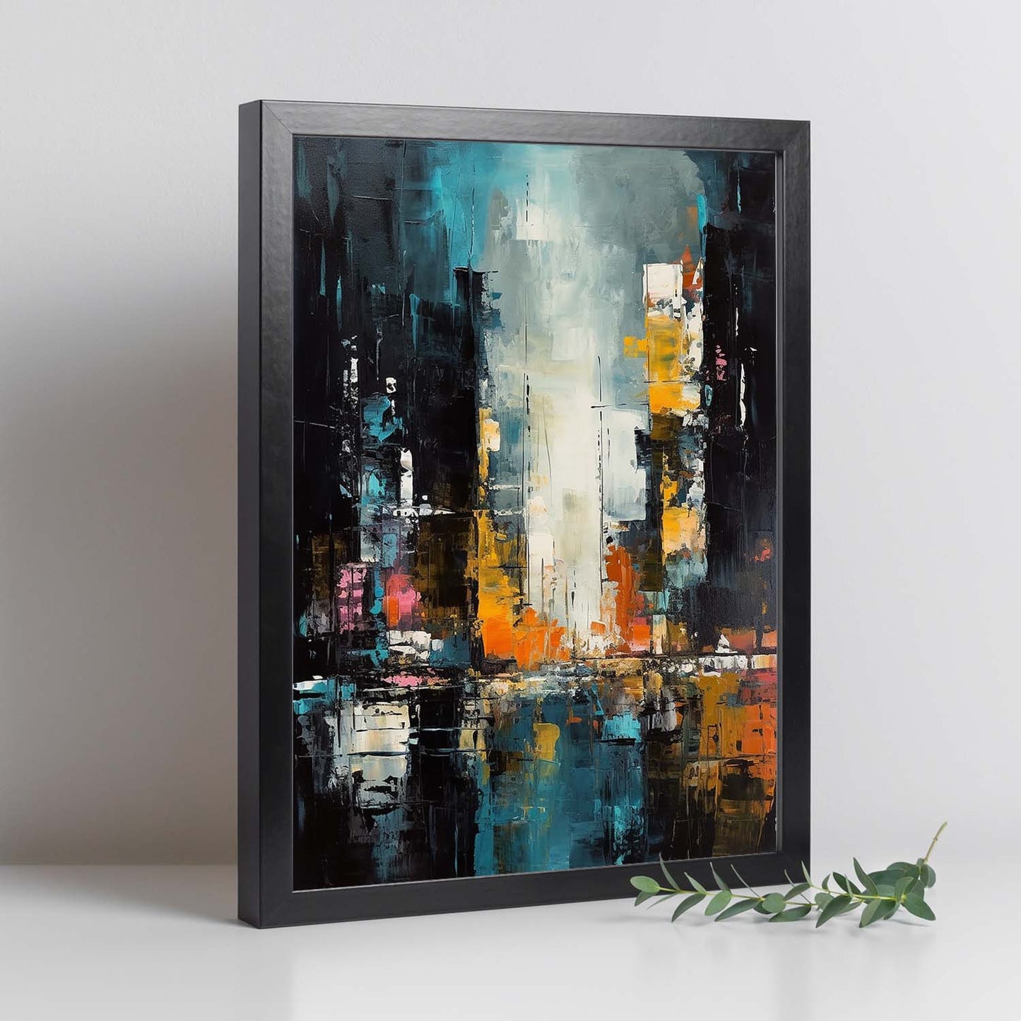 Lámina de Ciudad Cósmica Monocromática