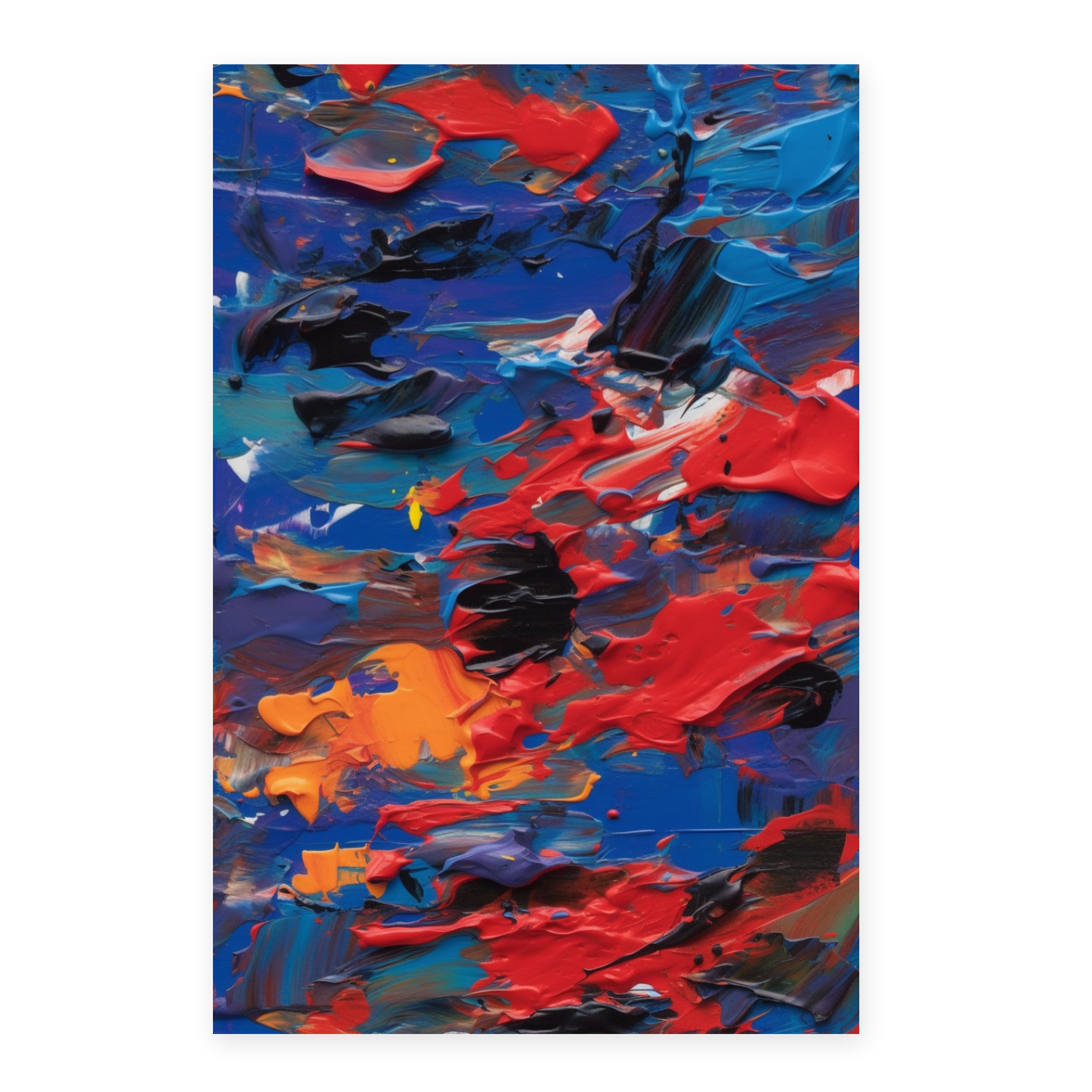 Póster Abstracto de Energía y Colores