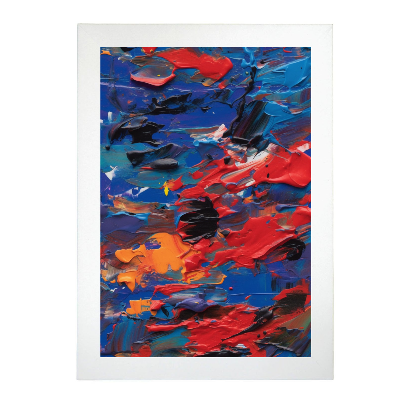 Póster Abstracto de Energía y Colores