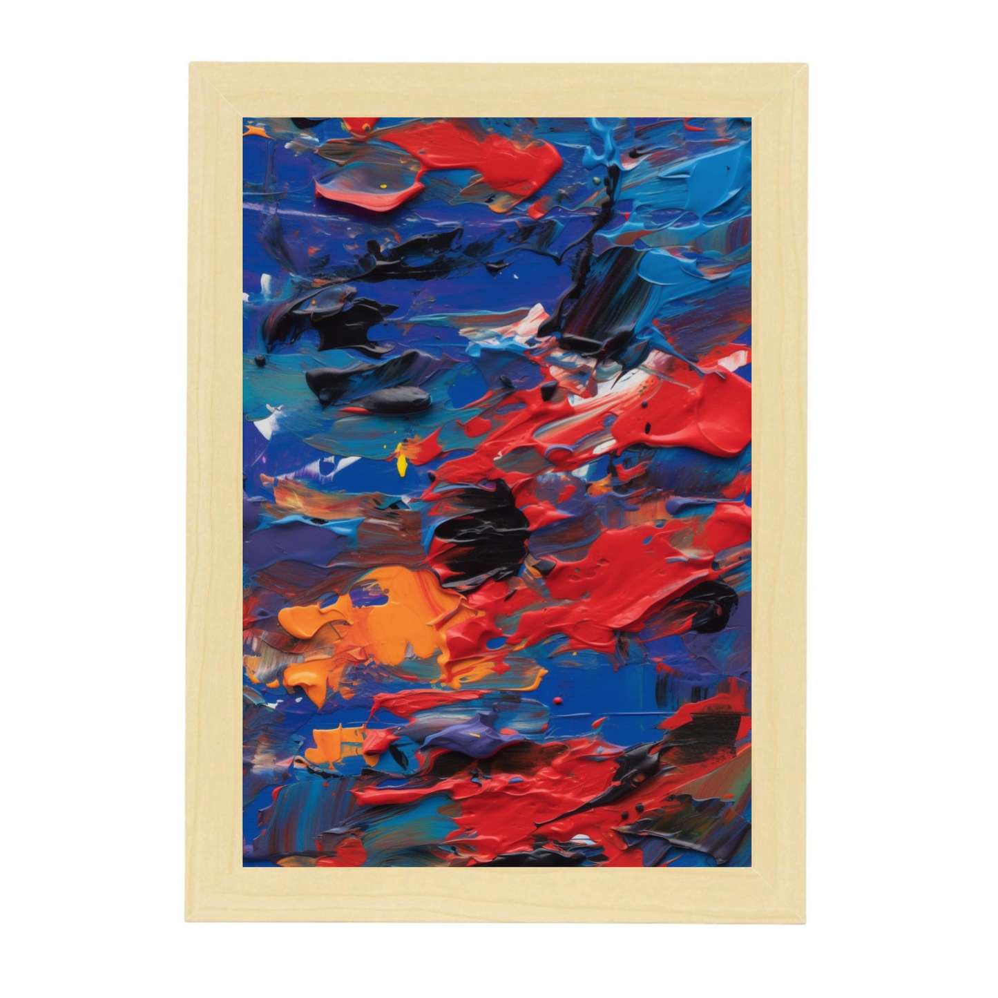 Póster Abstracto de Energía y Colores