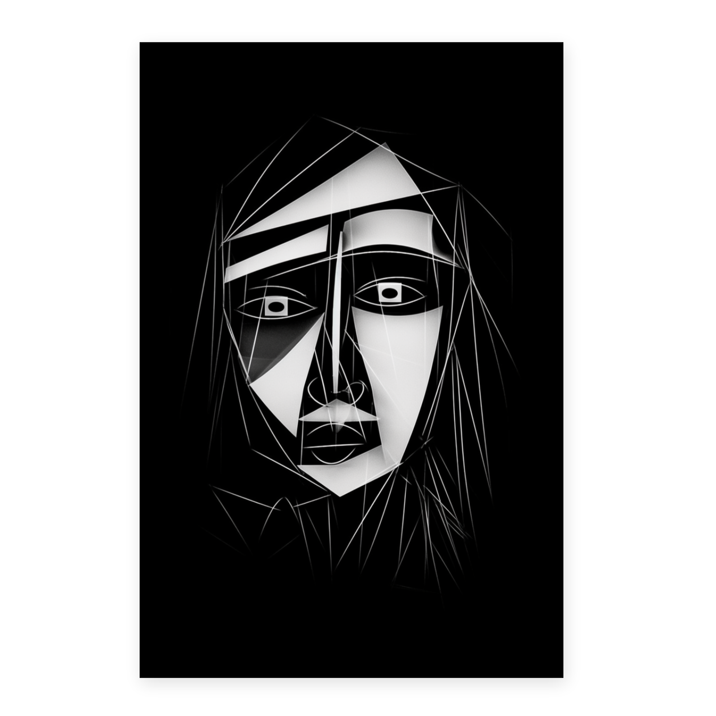 Lámina Abstracta de Cuerpo de Mujer