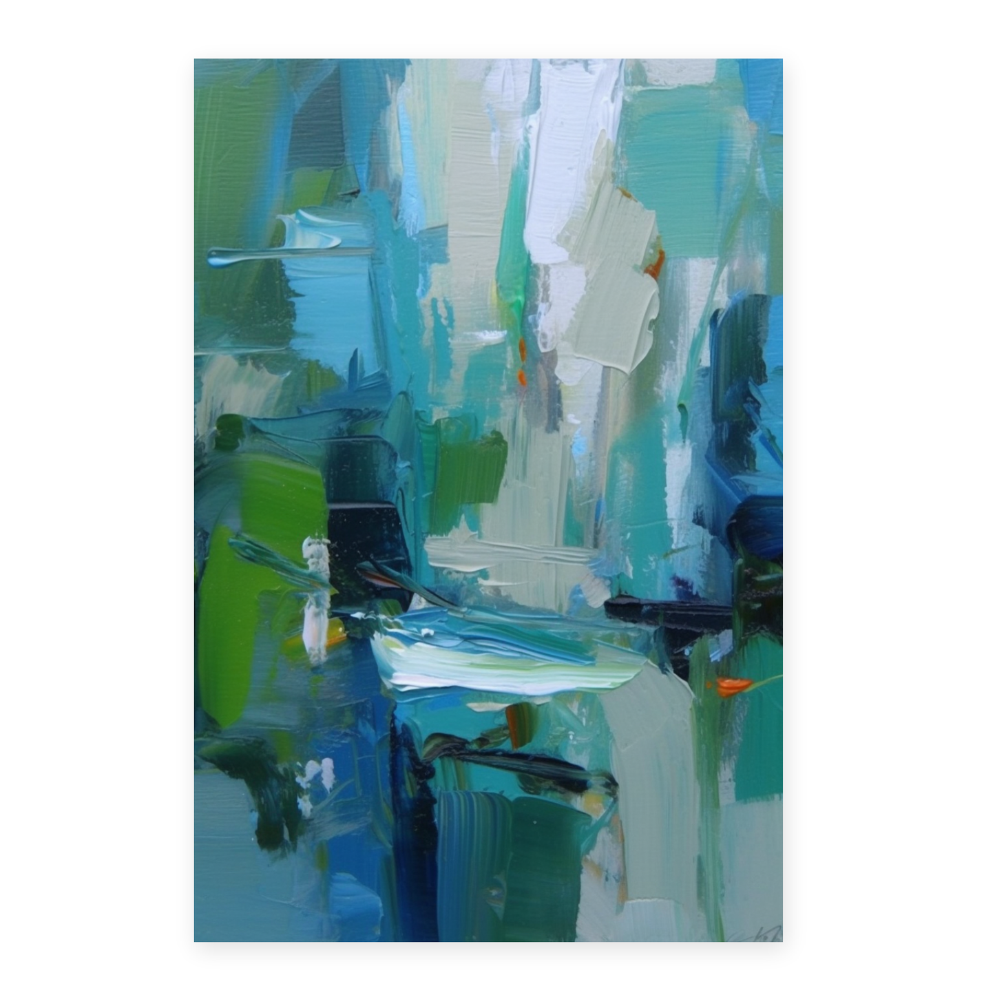 Lámina Abstracta de Colores y Energía