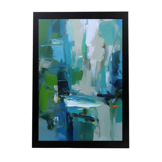 Lámina Abstracta de Colores y Energía