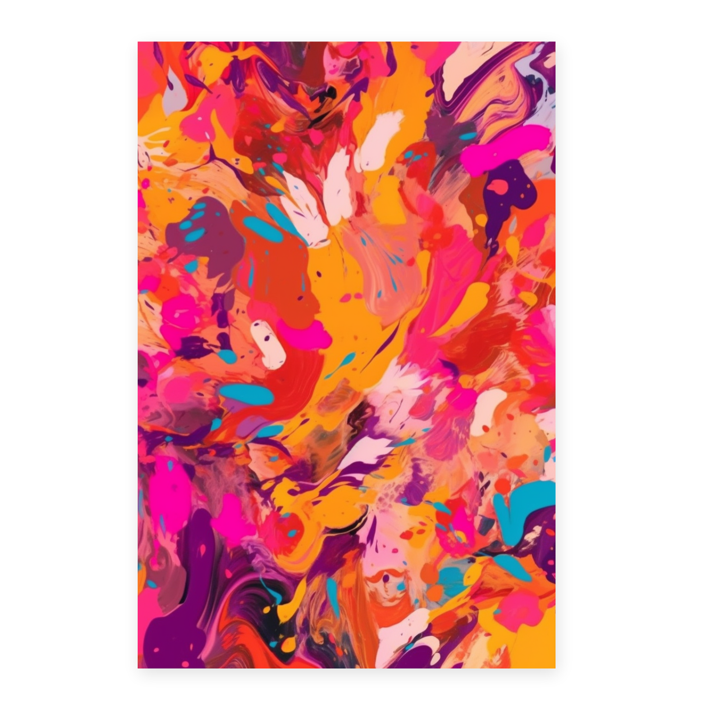 Póster Abstracto Letra C