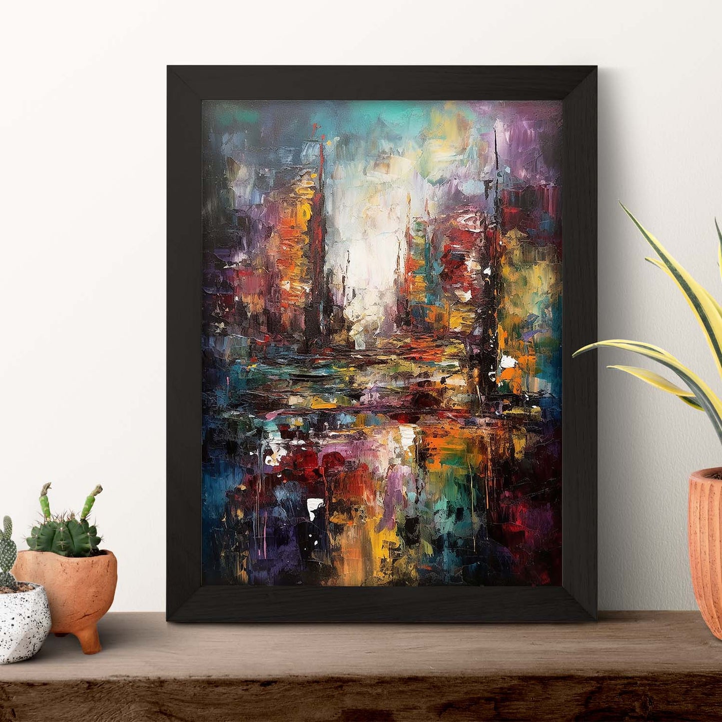 Lámina monocromática de ciudad cósmica