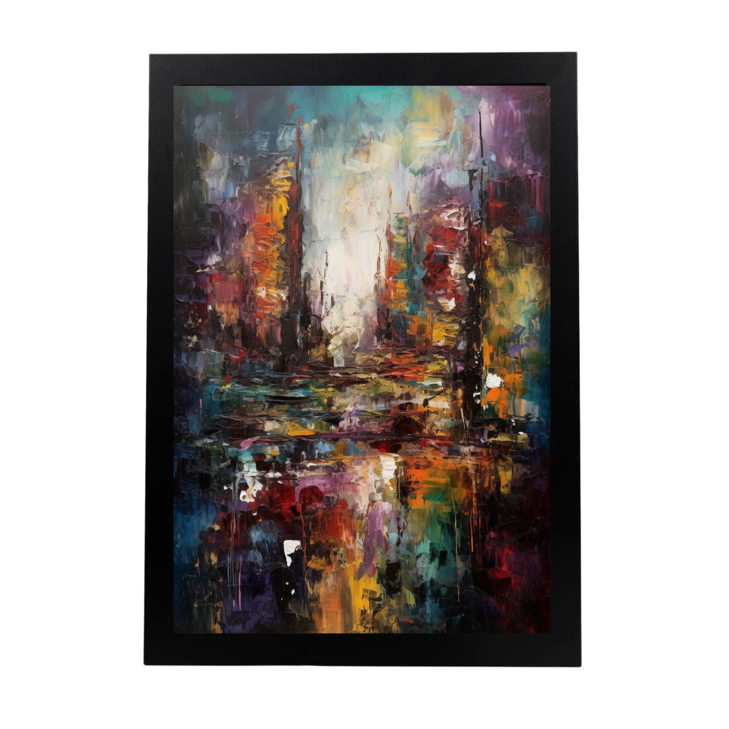 Lámina monocromática de ciudad cósmica