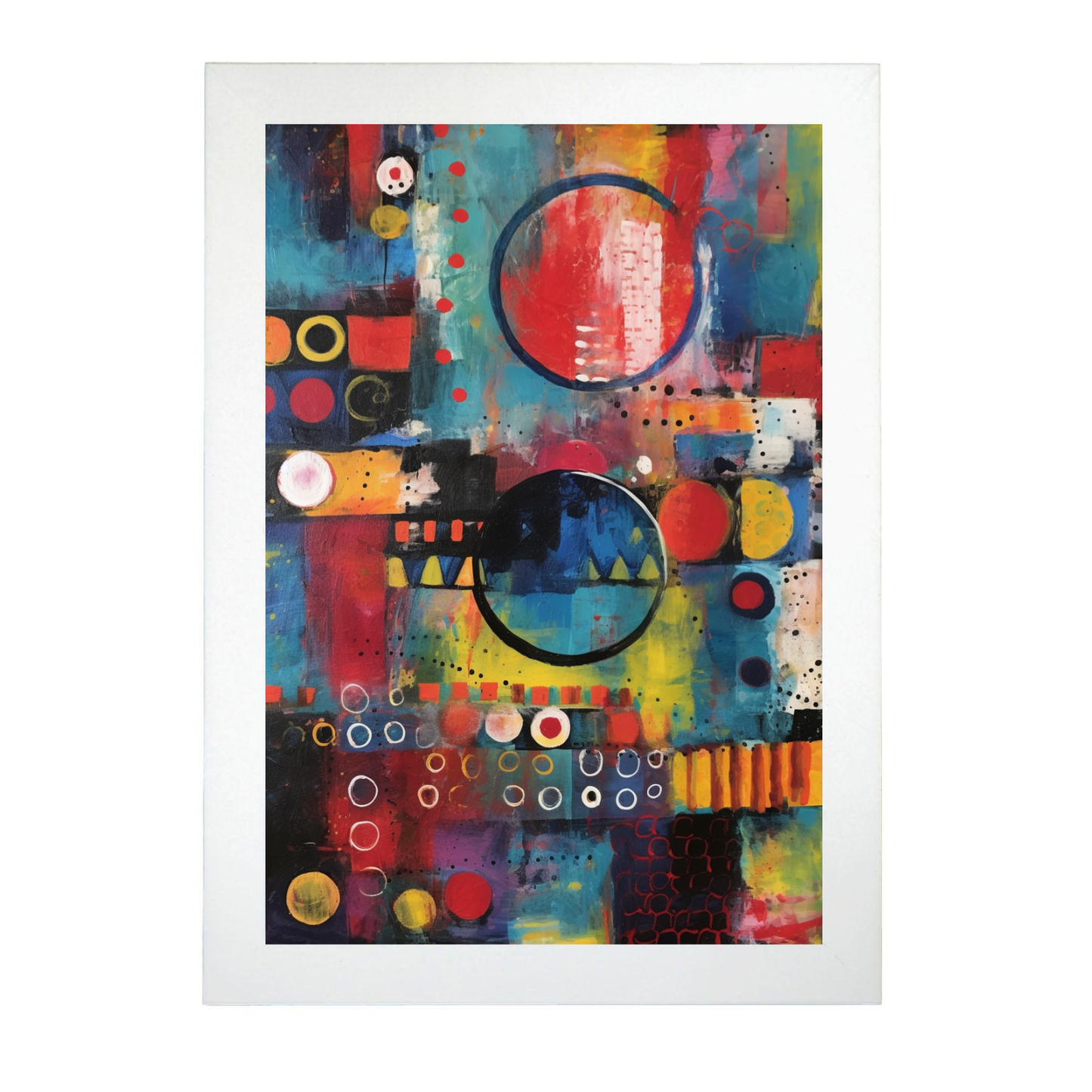 Lámina Abstracta Colorida Letra B Negrita