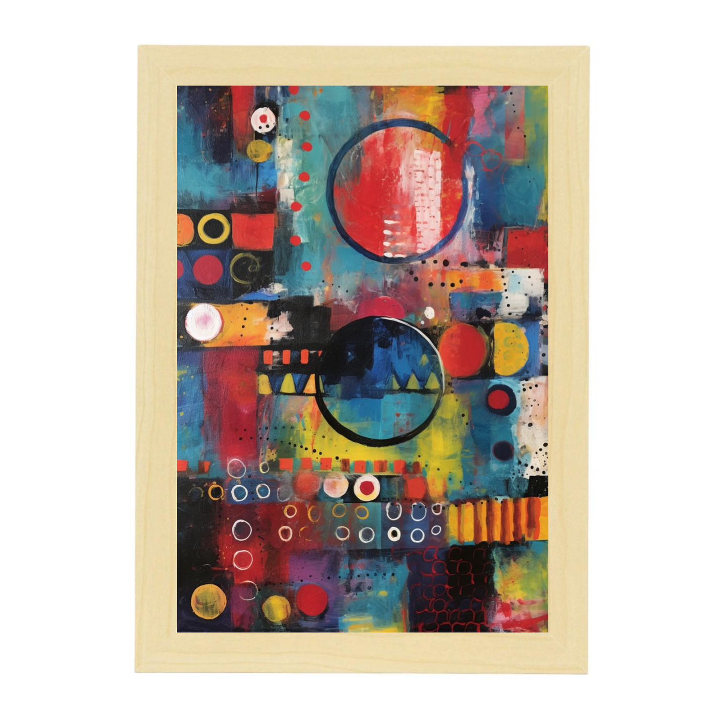 Lámina Abstracta Colorida Letra B Negrita