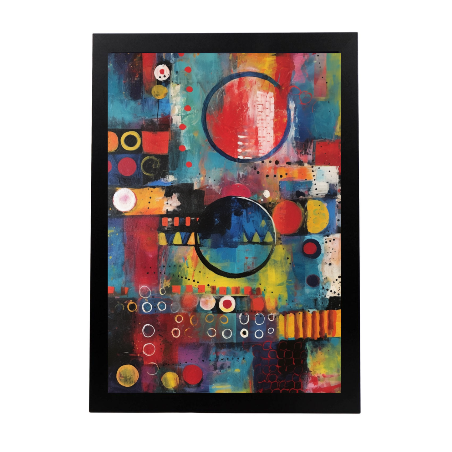 Lámina Abstracta Colorida Letra B Negrita