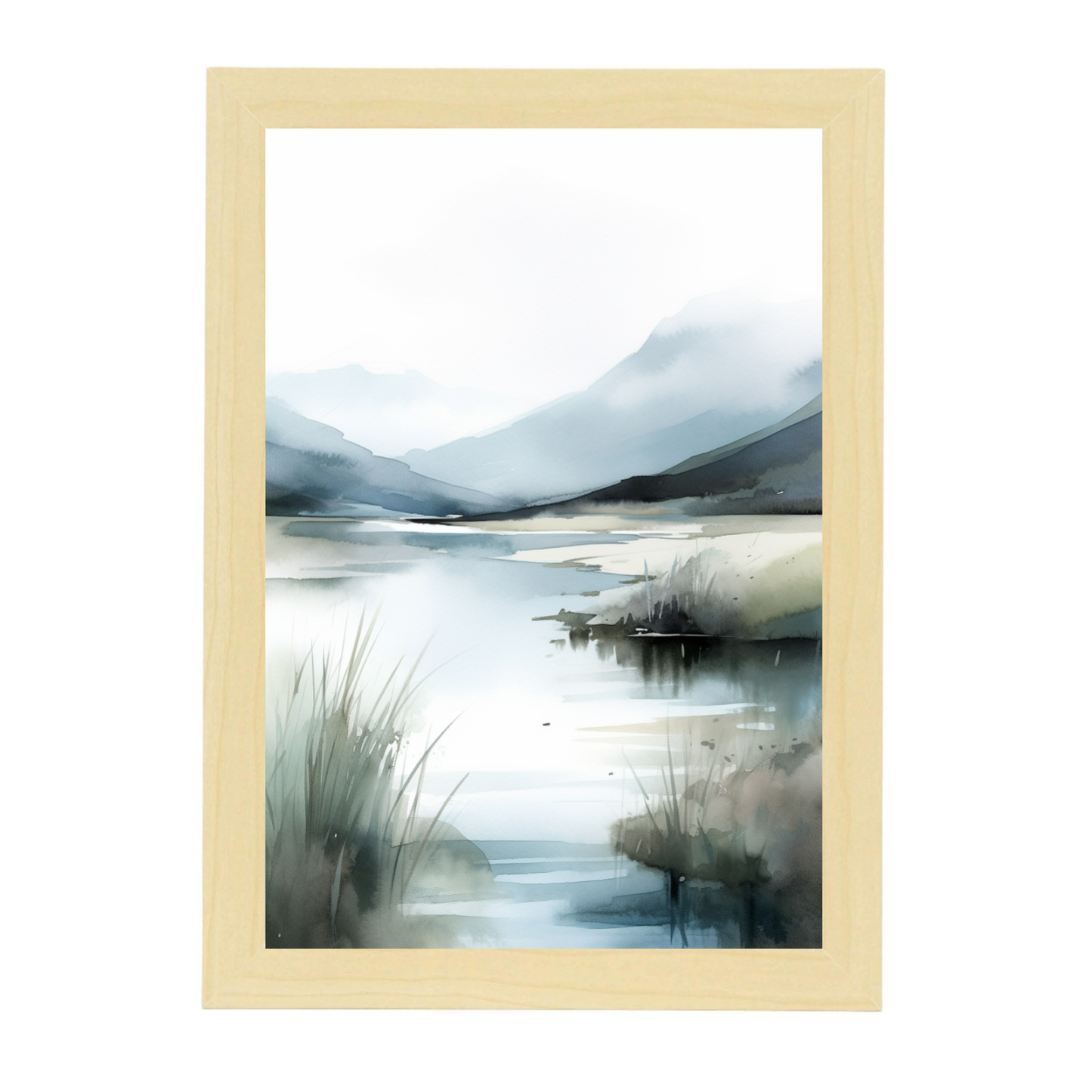 Póster Acuarela de Paisaje Sereno
