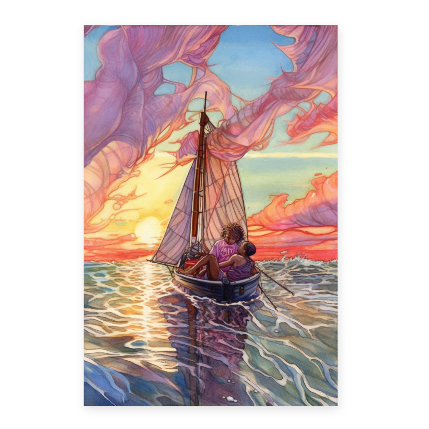 Póster Acuarela y Lápices de Colores por Erin Hanson Donato Gi